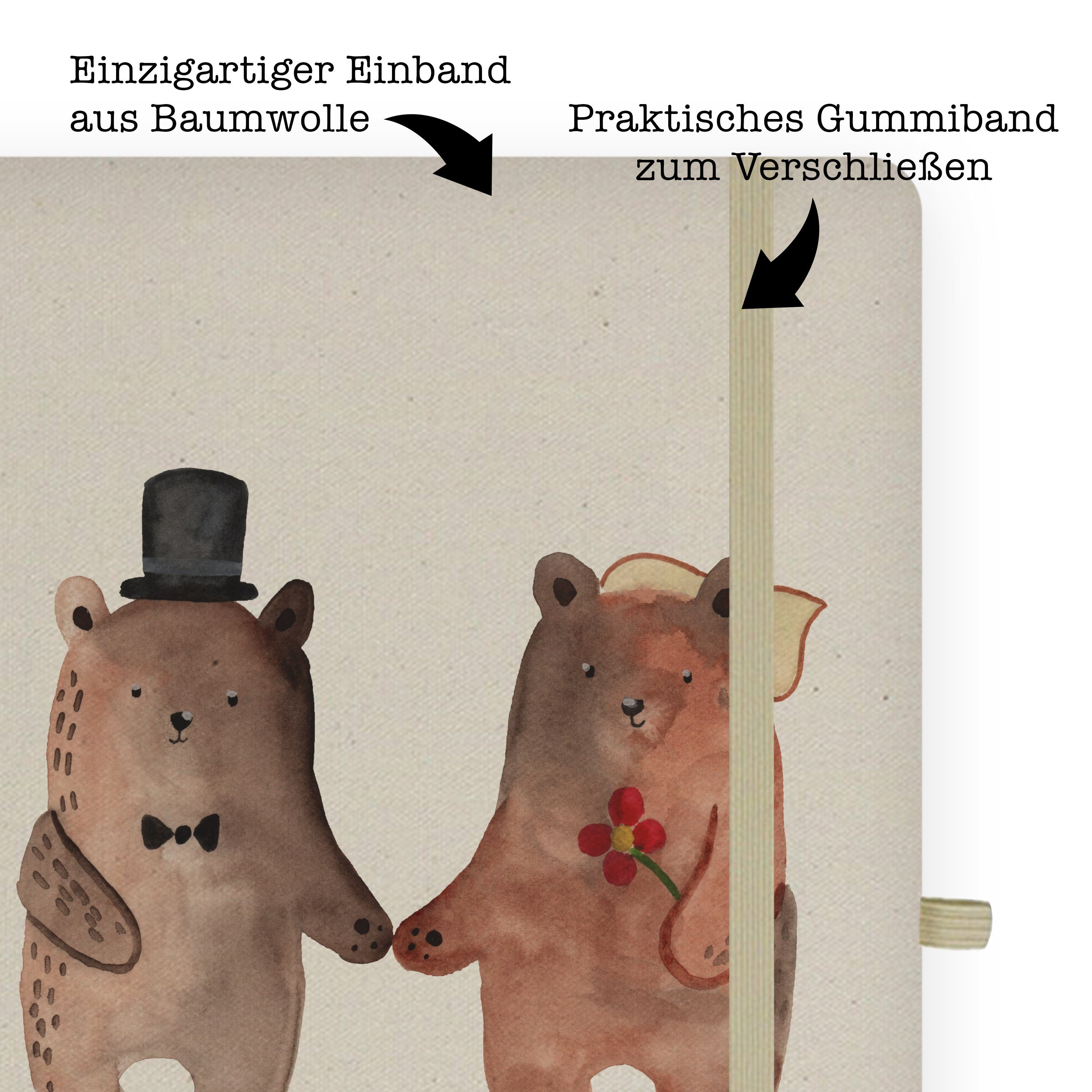 Mr. Tagebuc Panda - & - Notizbuch Bär Mrs. Adressbuch, Geschenk, Heirat Skizzenbuch, Transparent