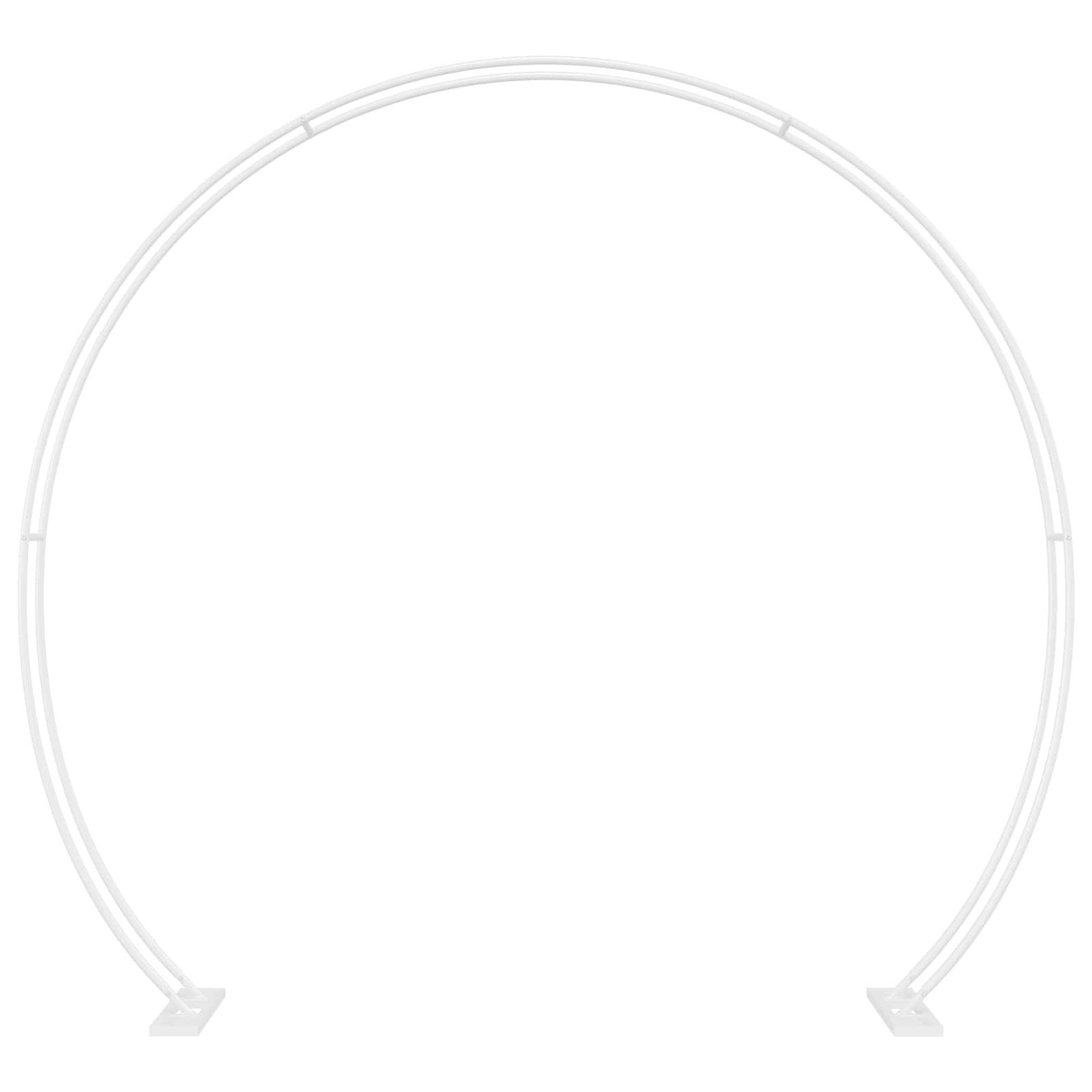 vidaXL Pergola Hochzeitsbogen Weiß 223 x 45 x 201 cm Stahl, (1-tlg)