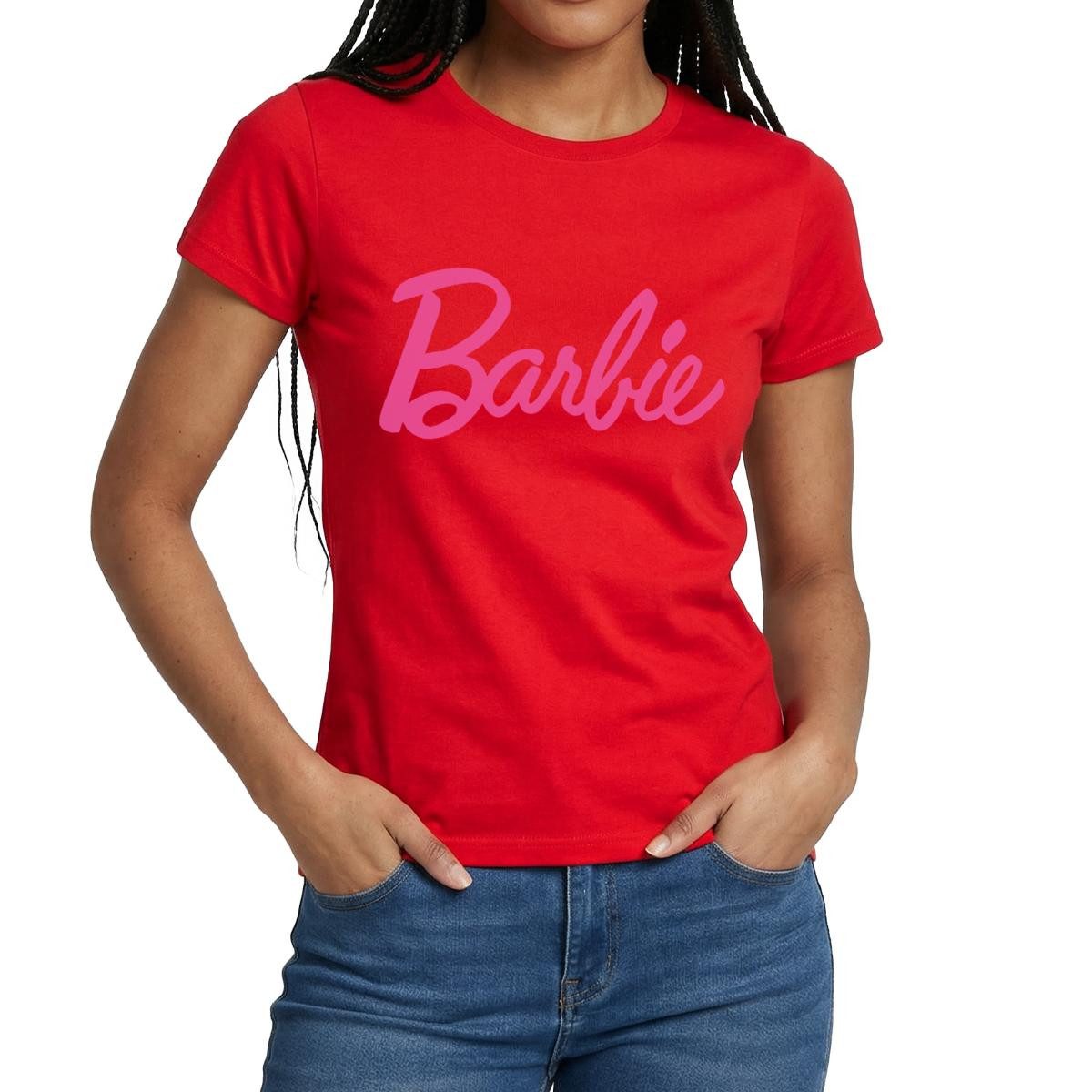 Spreadshirt T-Shirt Barbie Klassisches Logo Frauen T-Shirt (1-tlg)