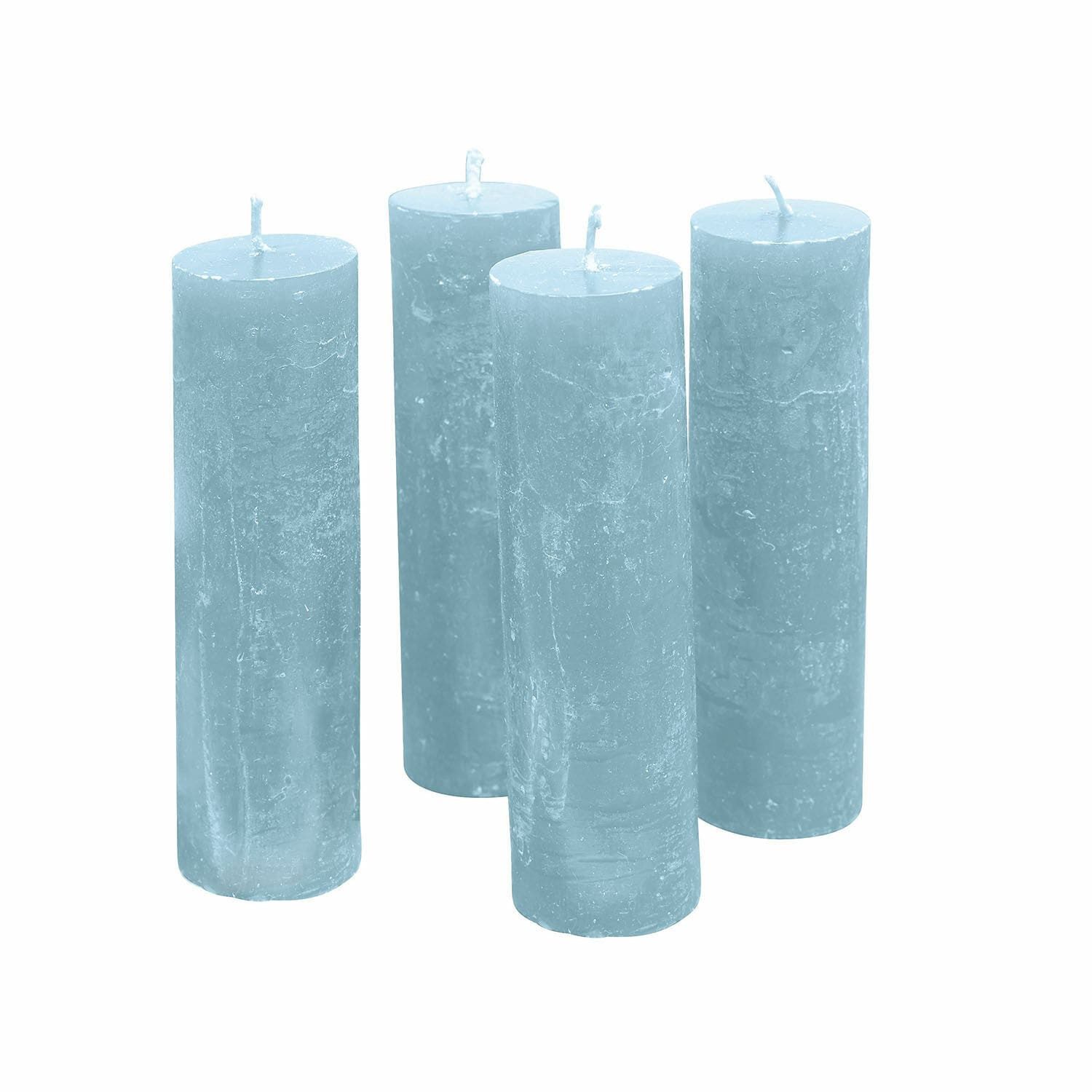 Mirabeau Stumpenkerze Kerze 4er Set Muriel blau (4er Set, 4er Set), none