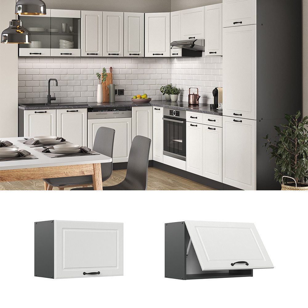 Vicco Hängeschrank R-Line, Weiß Landhaus/Anthrazit, 60 günstig online kaufen
