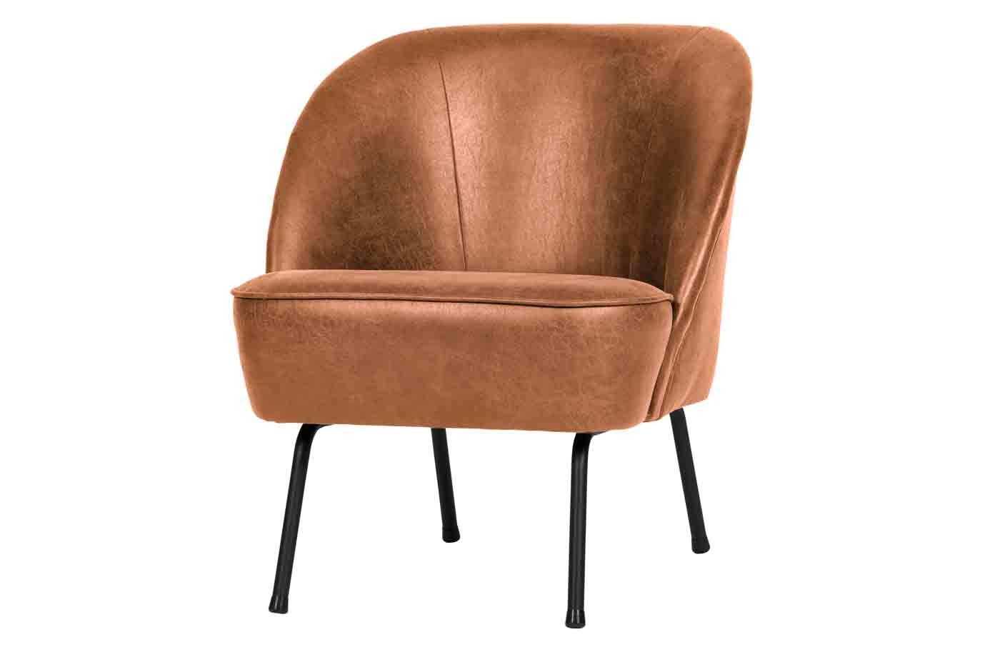 WOOOD Sessel Vogue Kunstleder, Cognac