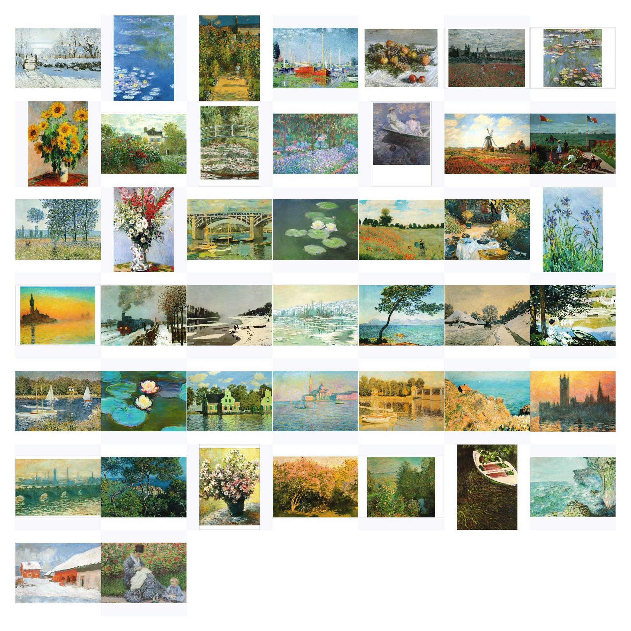 postkarten-universum.de Postkarte Kunstkarten-Komplett-Set Claude Monet