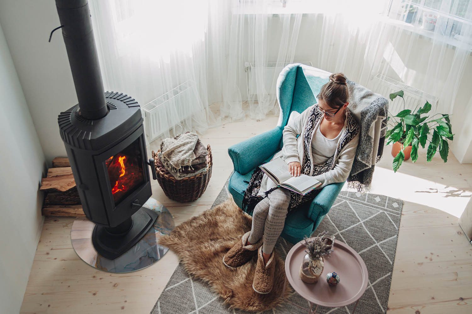 Tulup Bodenschutzplatte Türkis Abstraktes Muster, Gehärtetem Glas Kaminöfen günstig online kaufen
