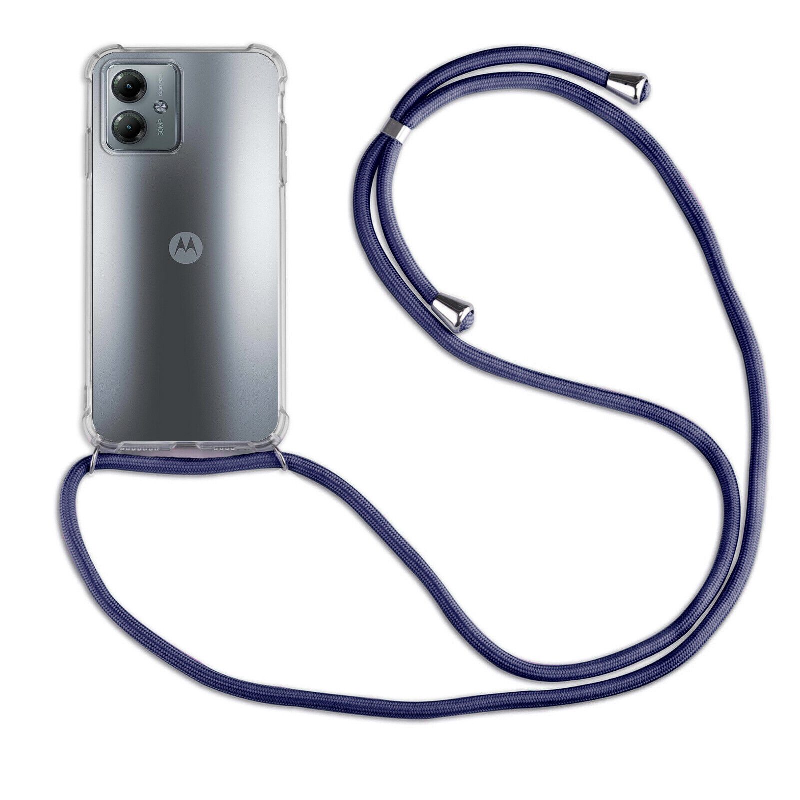 betterfon Handykette für Motorola Moto G14 Handyhülle mit Band & Kordel Bumper, Hände frei – mit Silikonhülle & Schnur für flexiblen Alltag