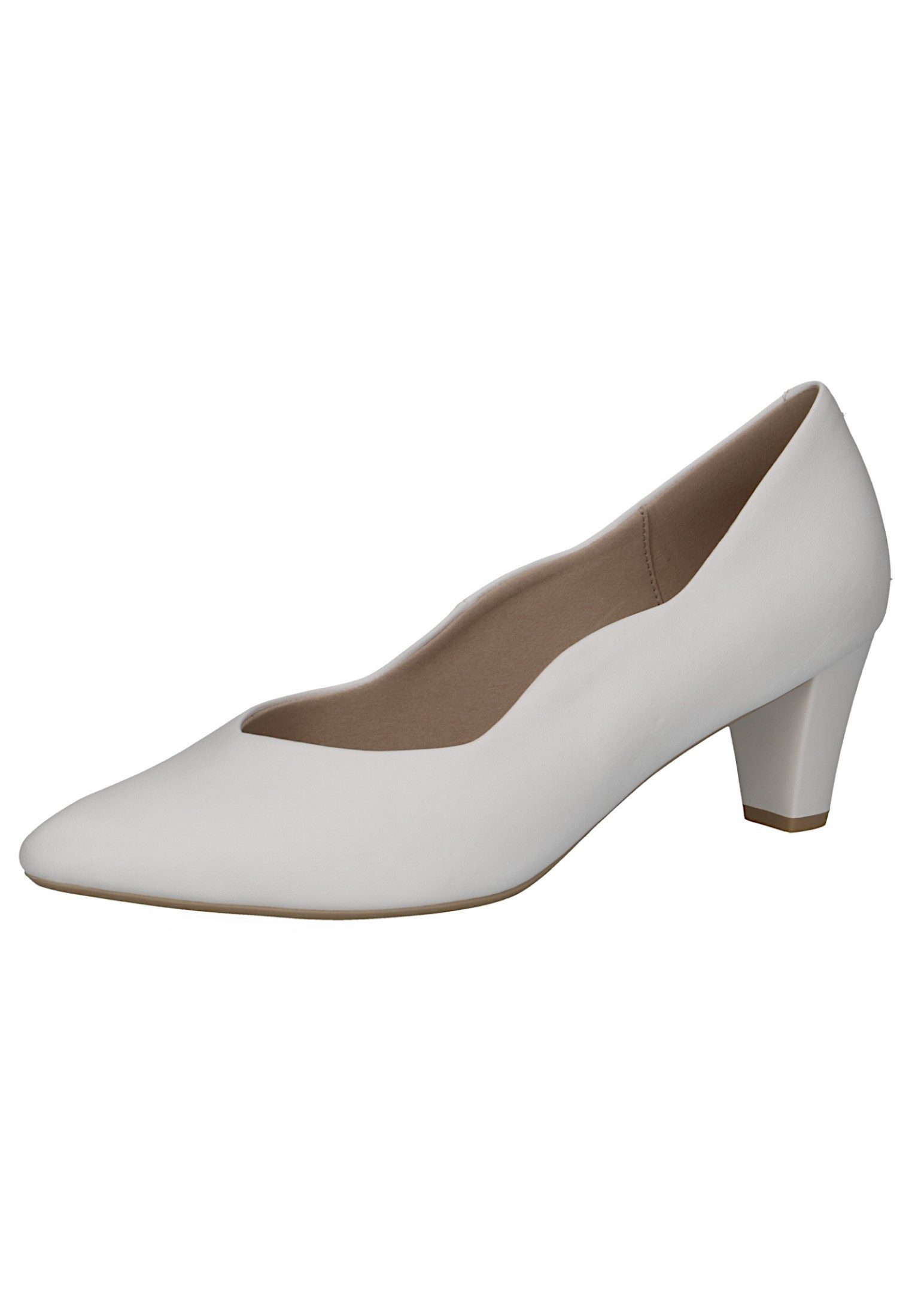 Caprice 9-22400-42 102 White Nappa Pumps