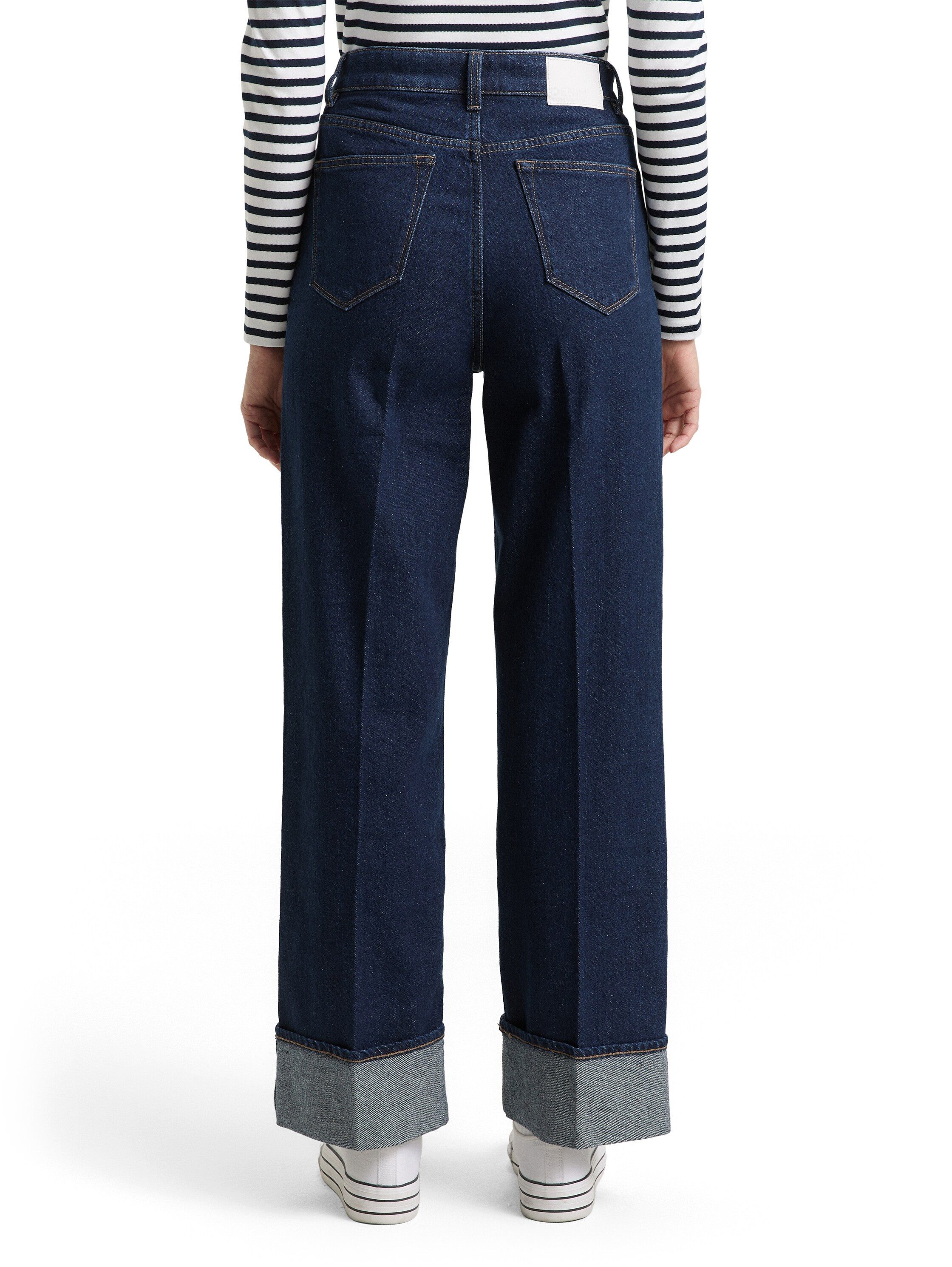 TOM TAILOR Denim 5-Pocket-Jeans mit Bundfalte und weitem Bein günstig online kaufen