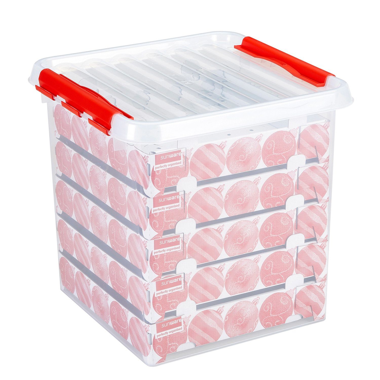 Sunware Aufbewahrungsbox Weihnachtskugelbox mit Trays für 125 Kugeln Aufbew günstig online kaufen