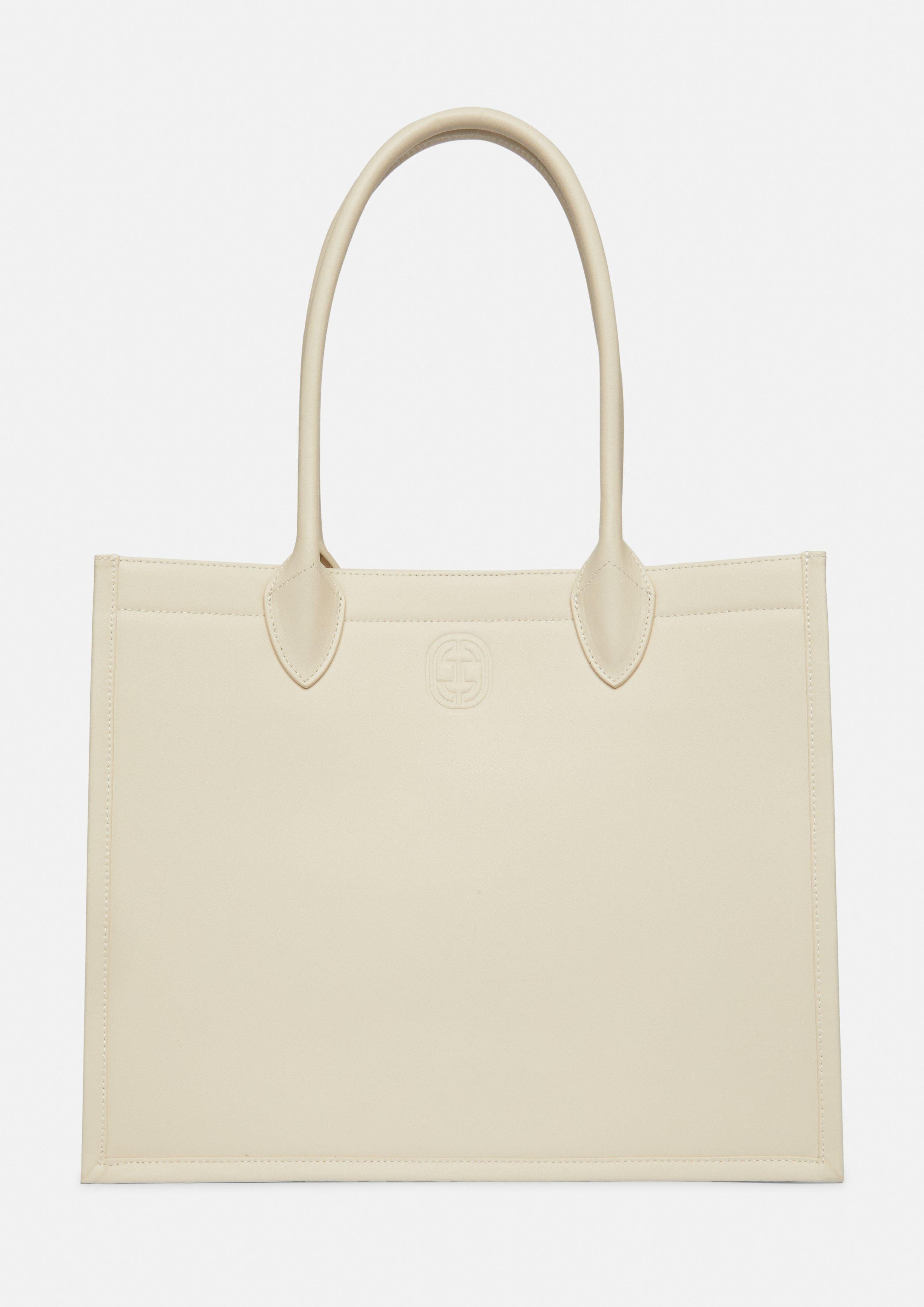 Tragetasche Shopper aus Glattleder mit Magnetverschluss