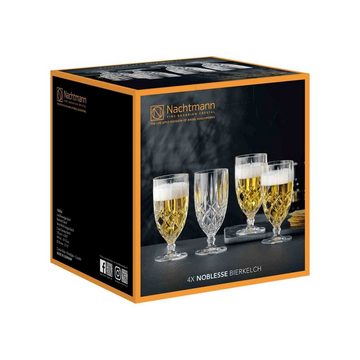 Nachtmann Bierglas Noblesse Biergläser 425 ml 4er Set, Glas