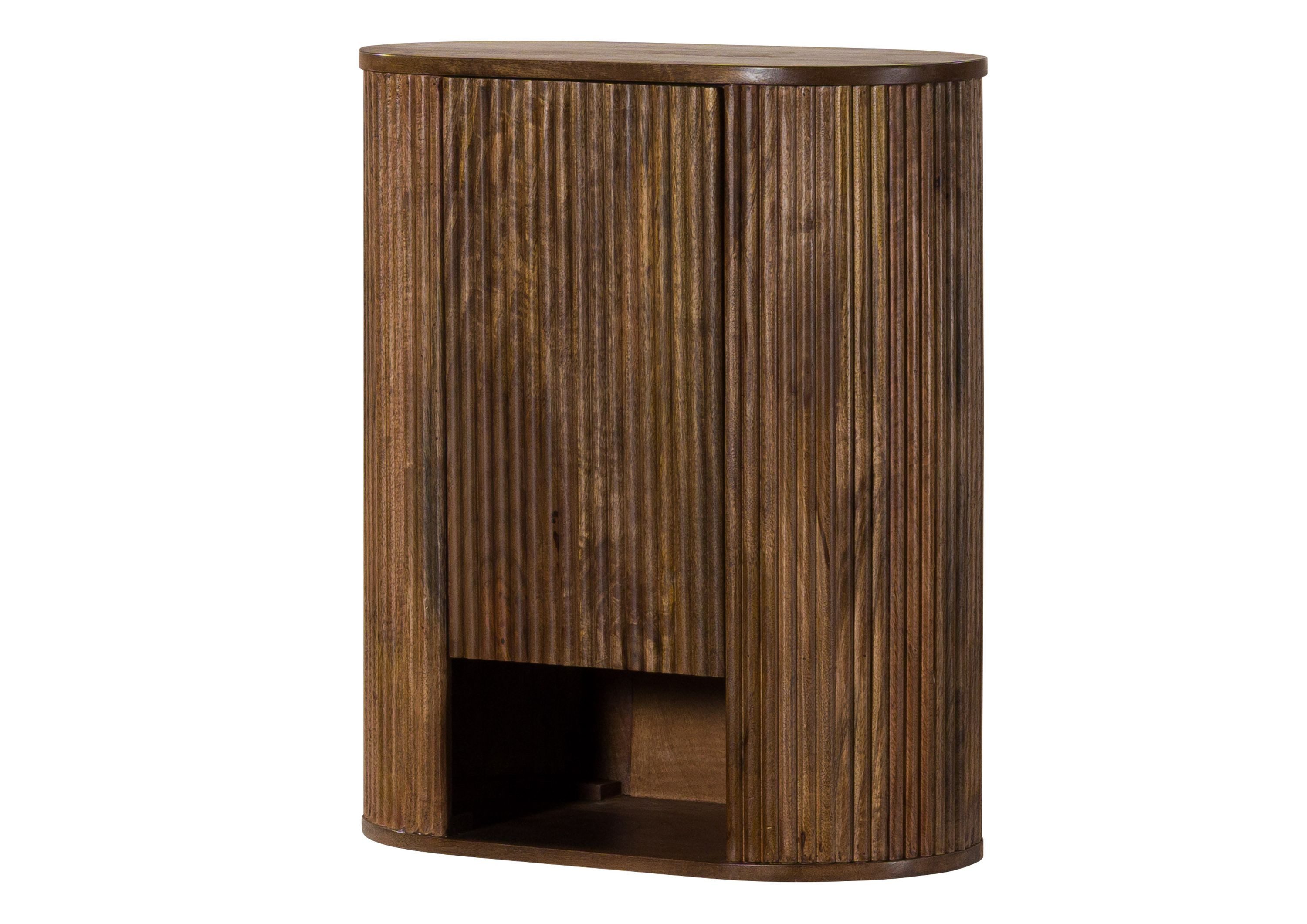Massivmoebel24 Hängeschrank BARCELONA (Mango 55x30x65 braun lackiert BARCELONA #258) Mango 55x30x65 braun lackiert BARCELONA #258
