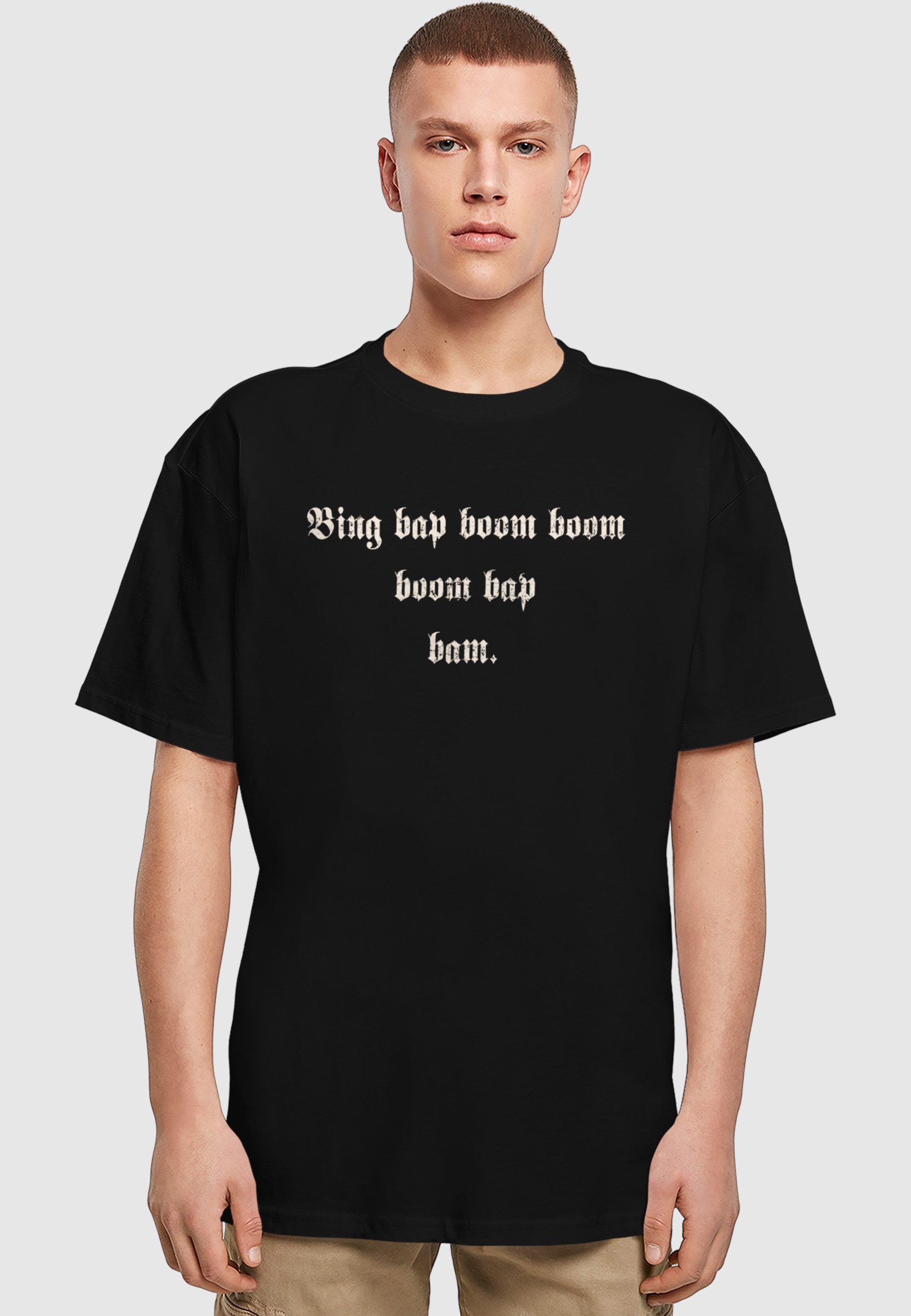 Upscale by Mister Tee T-Shirt Upscale by Mister Tee Bing Bab Boom Heavy Oversize Tee (1-tlg)