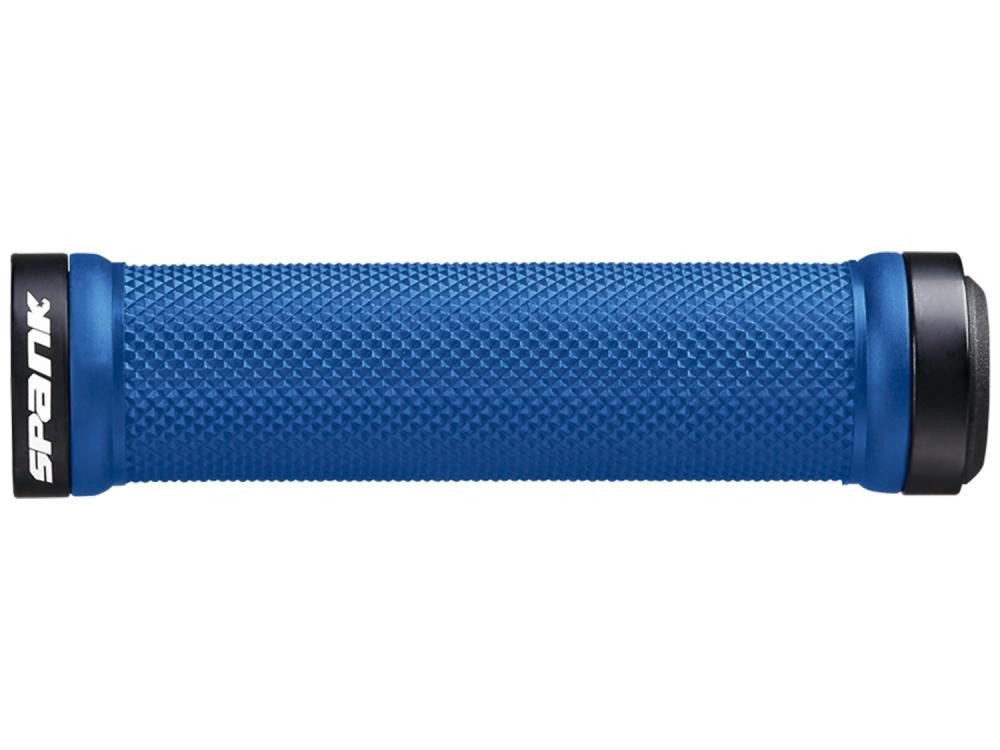 SPANK Fahrradlenkergriff Spank Lock-On grip Spoon w/ two alloy endrings full color, blue, unis