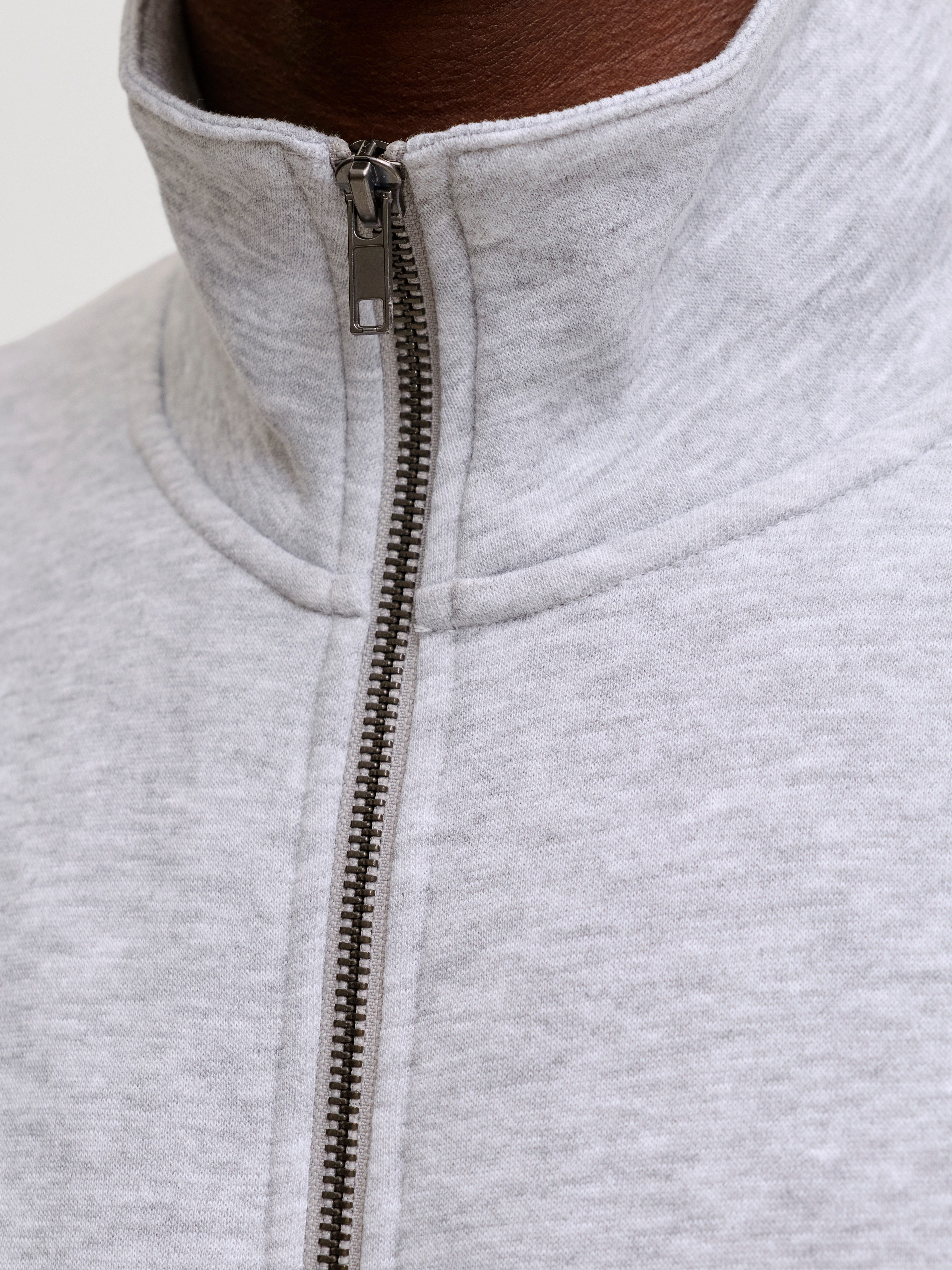 Jack & Jones Sweatjacke JJEBRADLEY SWEAT ZIP HN NOOS Materialmix, regular fit – Bild 3 von 5