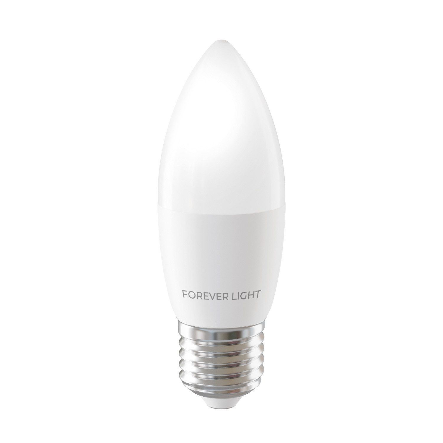 Forever Light LED-Leuchtmittel Lampe E27 C37 7.2W 840lm Kaltweiß 6000 K Energieklasse E, 1 St., Kaltweiß, Kaltweißes Licht für klare Raumhelligkeit