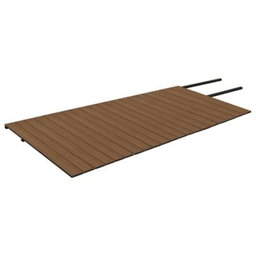 Teppichboden WPC Terrassendielen mit Zubehör Braun und Grau 40 m² 2,2 m, vidaXL