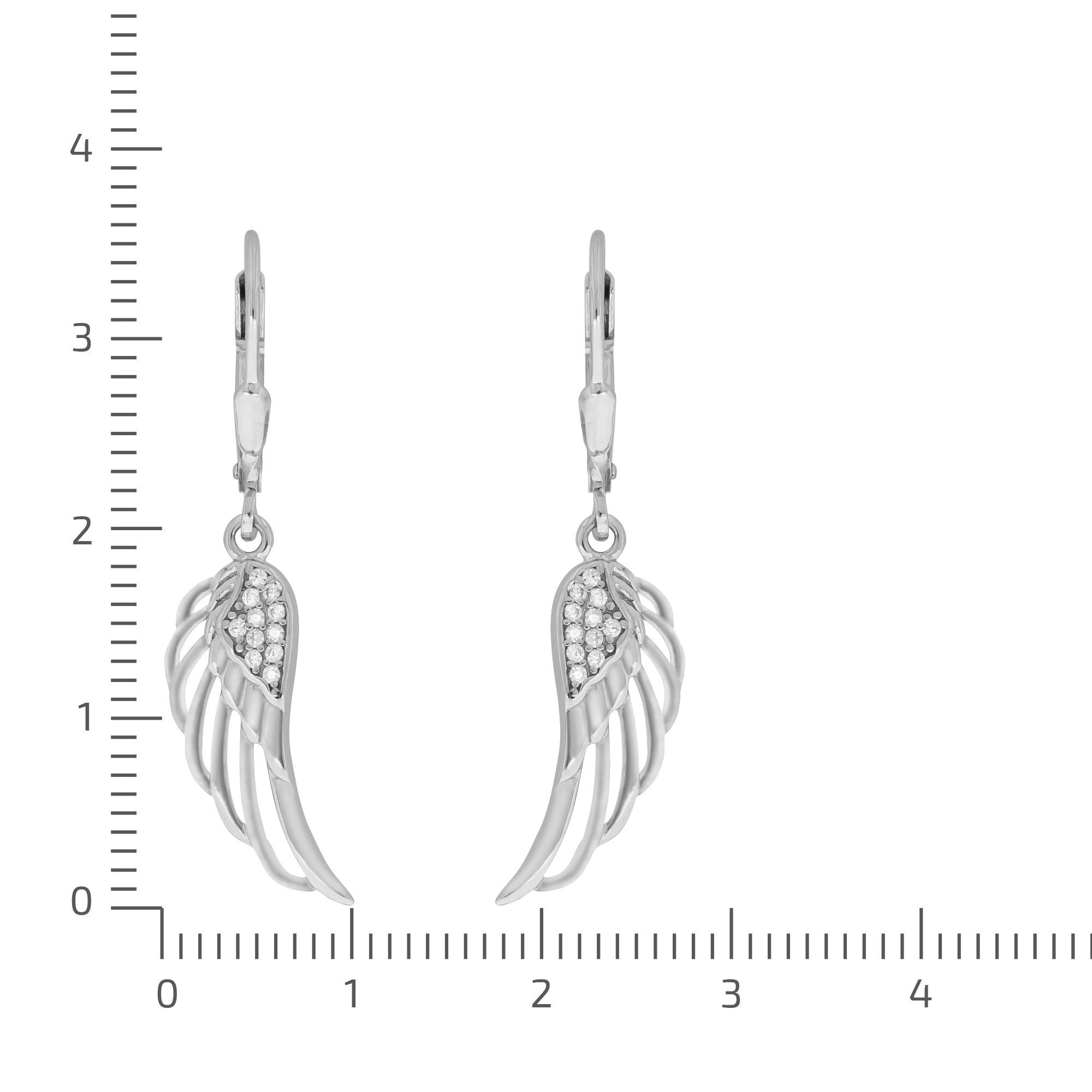 Vivance Paar Ohrhänger 925/- Sterling Silber rhodiniert Zirkonia günstig online kaufen