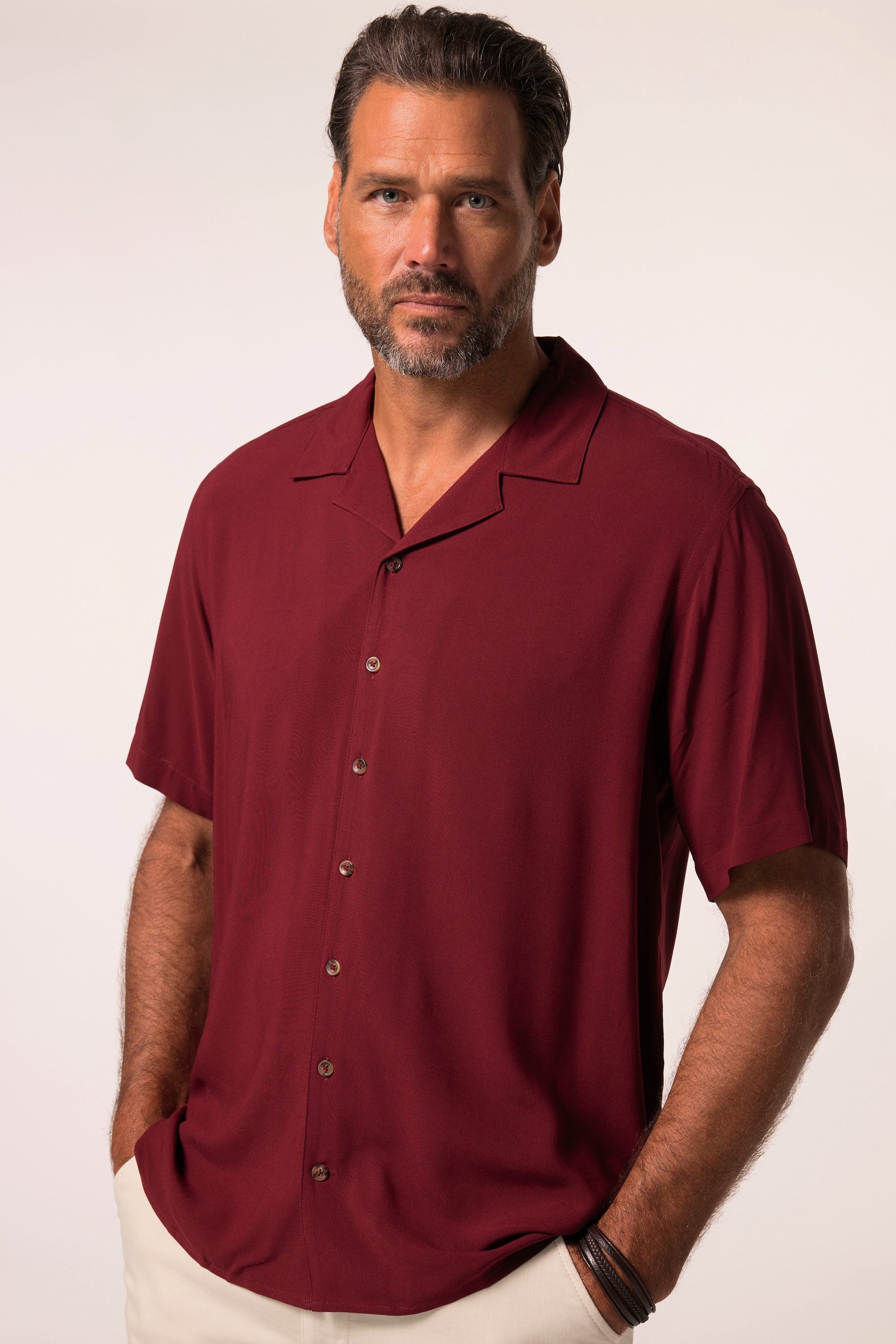 JP1880 Kurzarmhemd Hemd Halbarm Cuba-Kragen Cuba Fit günstig online kaufen