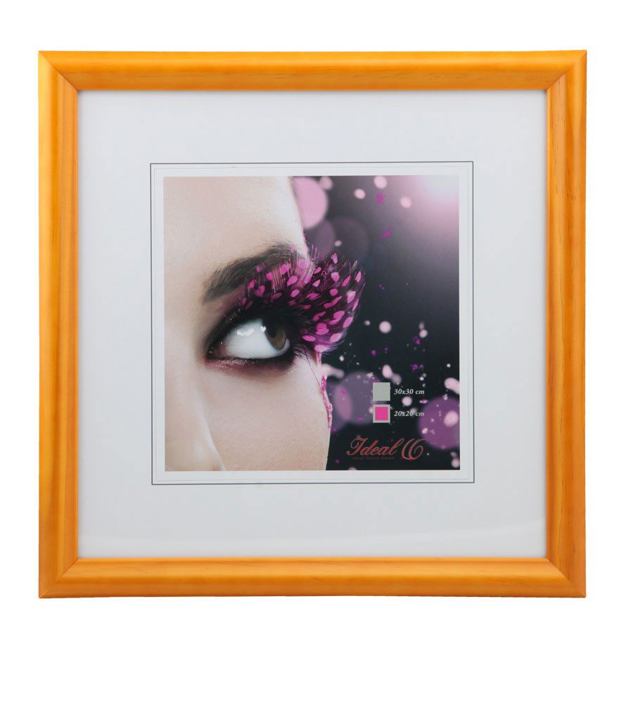 IDEAL TREND Bilderrahmen HR-22 Bilderrahmen Holz Rahmen quadratisch Fotorahmen Collage Wanddeko, für 1 Bilder (1 St), Natürliche Holzmaserung sichtbar, leichte Farbabweichungen möglich