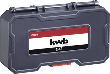kwb Bohrer- und Bitset Bit-Bohrerbox 22tlg. S-Box, 22-teilige Bit und Bohrer-Box m. Sechkant-Schaft, 5 x HSS Metallbo