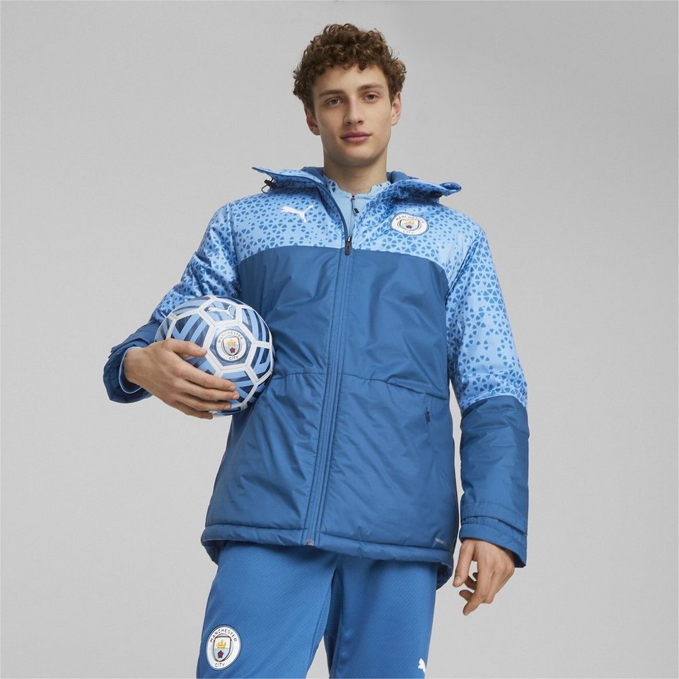 PUMA Winterjacke Manchester City Football Graphic Winterjacke Herren