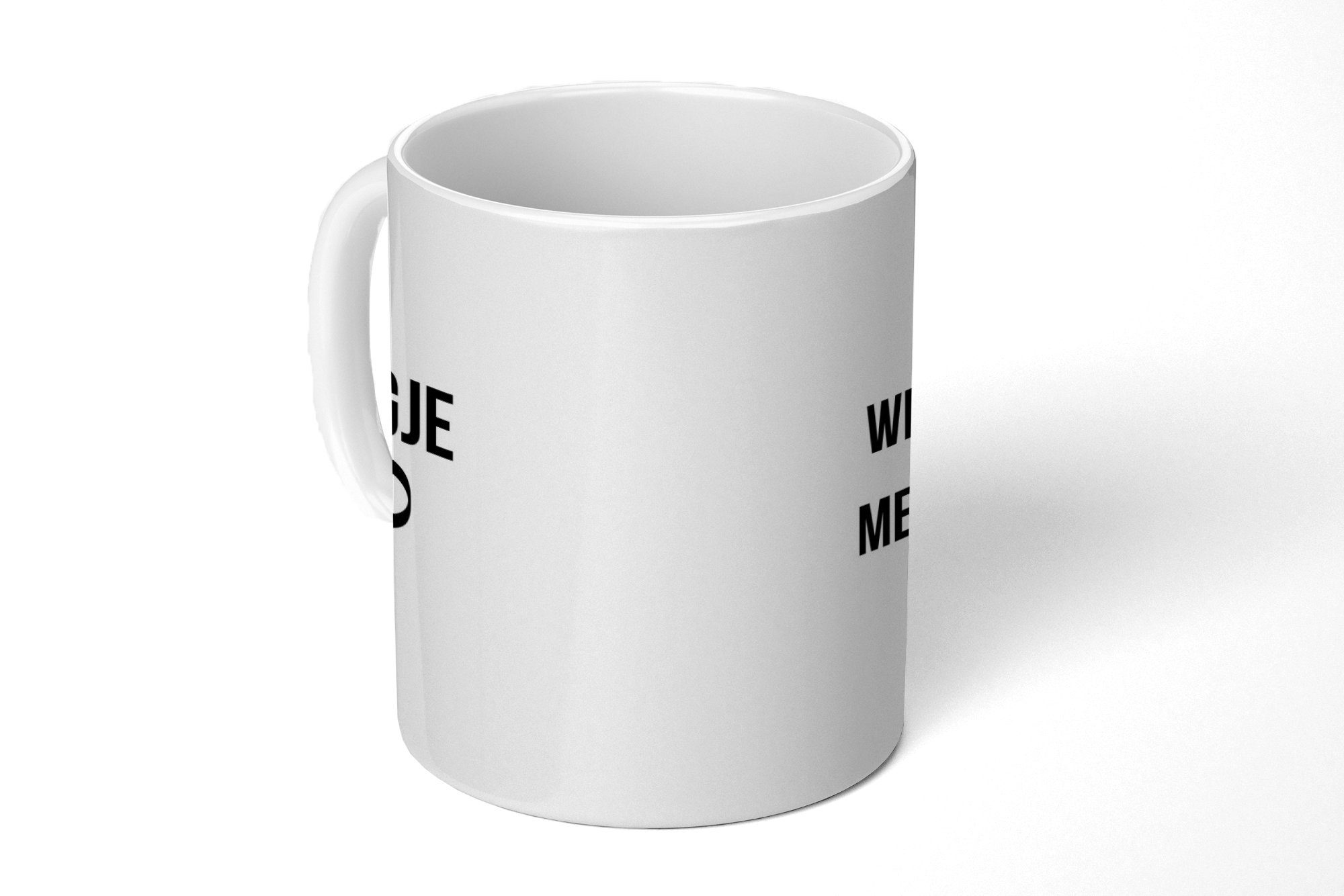 MuchoWow Tasse Zitat - Sprichwörter - Frage - Meter, Keramik, Kaffeetassen, Teetasse, Becher, Teetasse, Geschenk