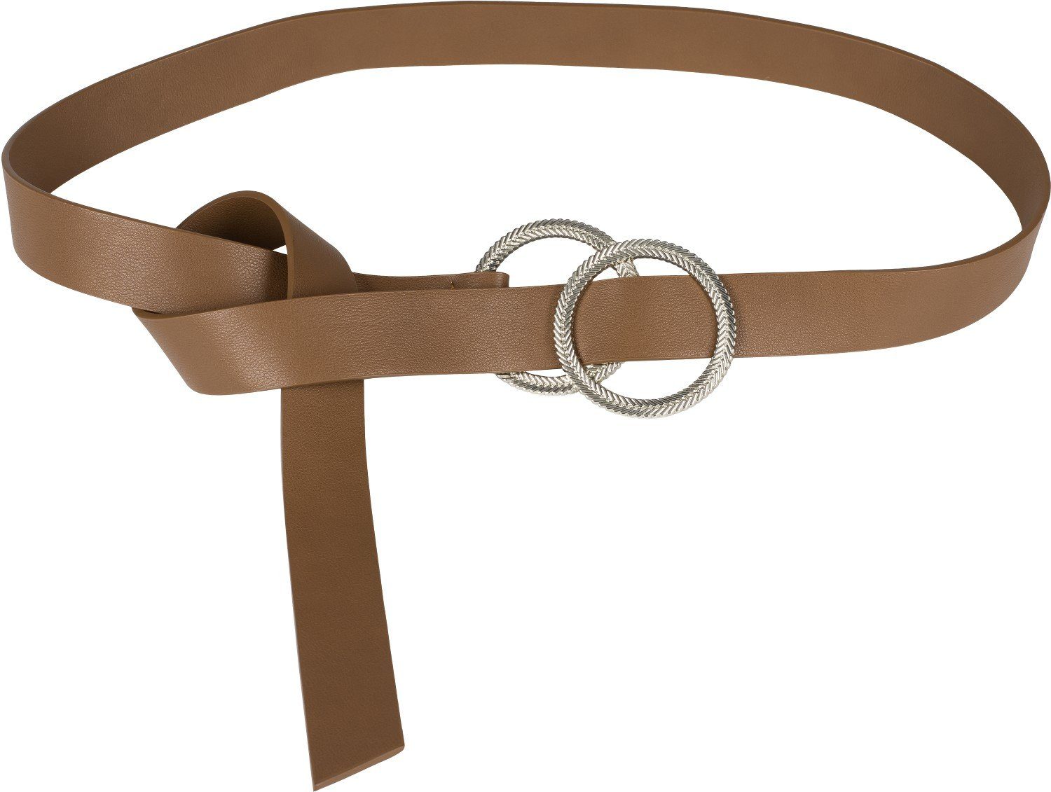 styleBREAKER Taillengürtel Einfarbiger Taillengürtel mit doppelter geprägte günstig online kaufen