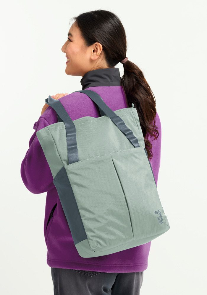 Jack Wolfskin Schultertasche ZOYA 2IN1 TOTE, aus Polyamid, mit Polyesterfutter, sportlicher Stil