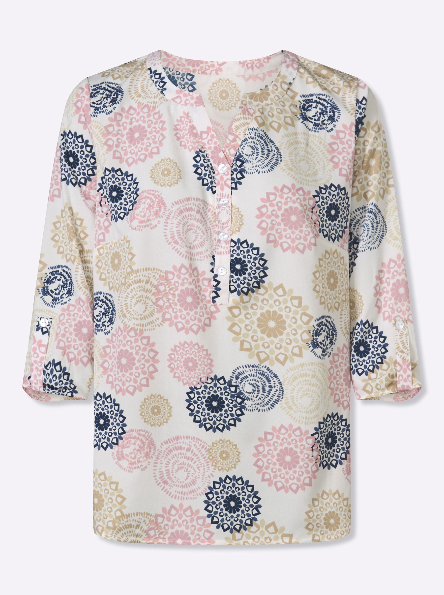 Klassische Bluse 3/4-Arm-Bluse 3/4-Arm