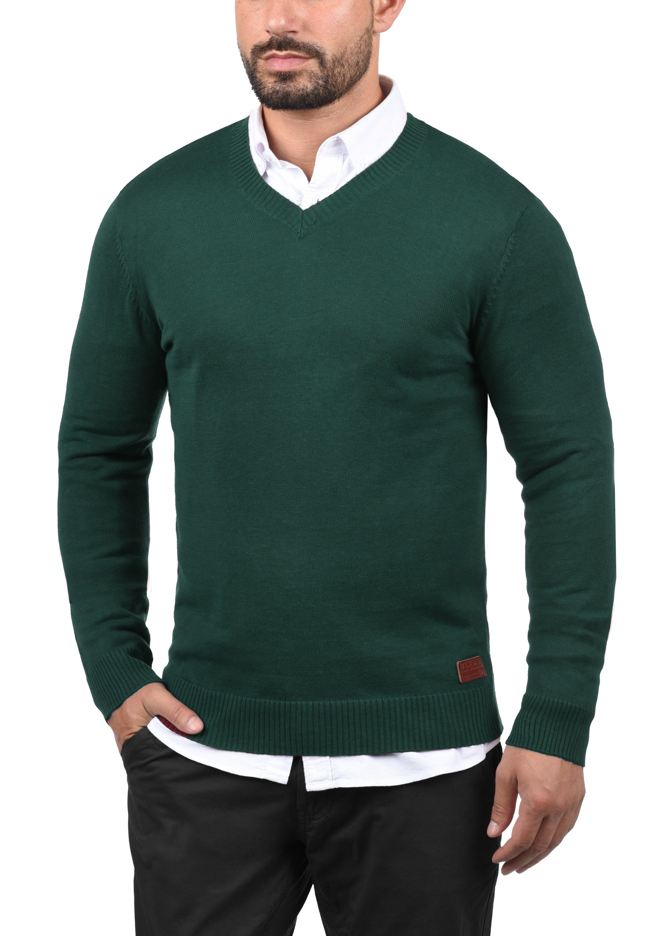 Blend Strickpullover BHLasse Feinstrickpullover mit aufgestickten Ellenboge günstig online kaufen