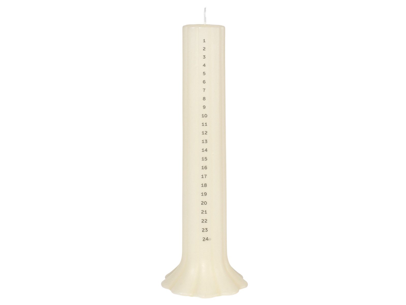 Broste Copenhagen Duftkerze Heli Kalenderlicht weiß 30cm