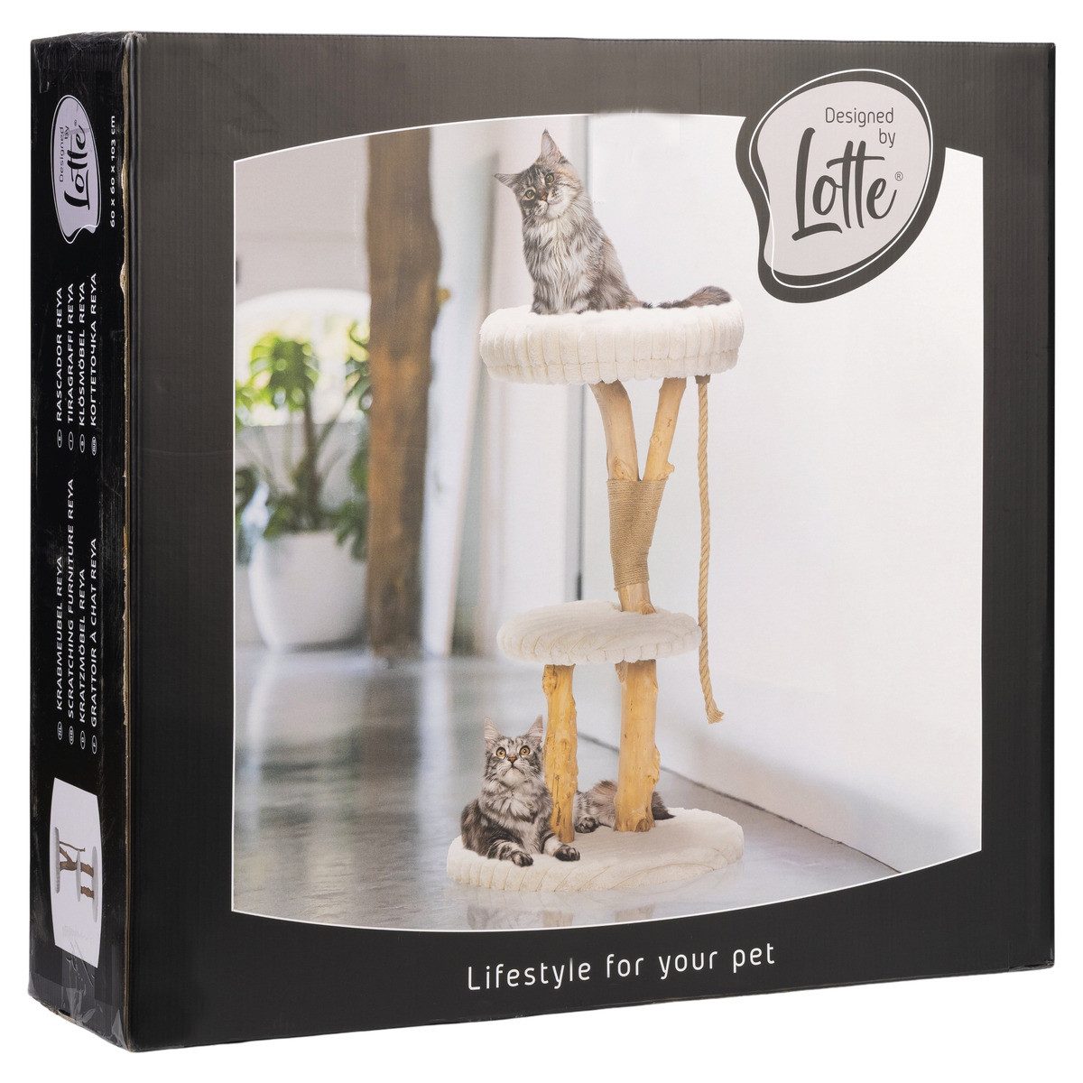 Designed By Lotte Kratzbaum Kratzbaum Reya creme aus Holz