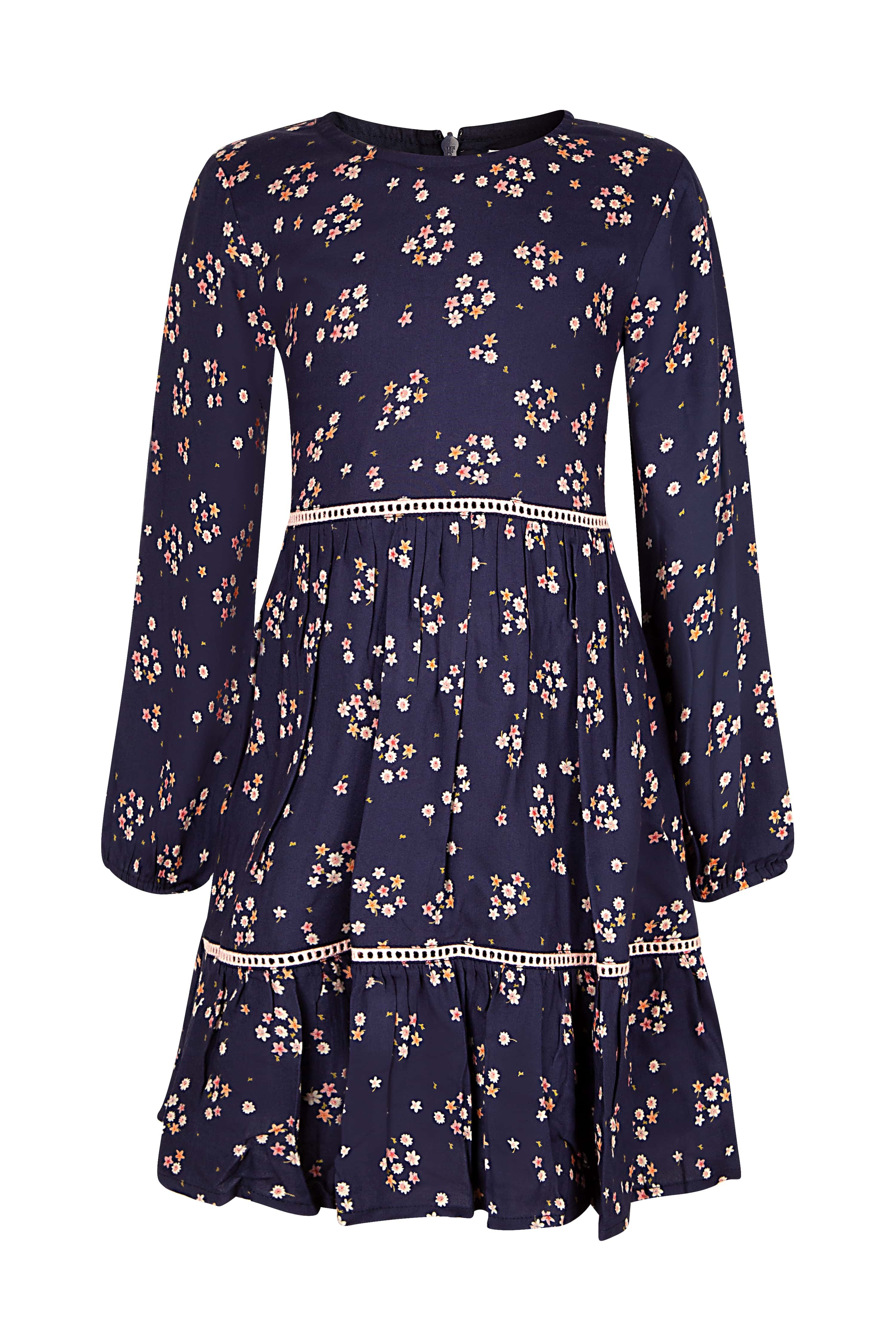 happy girls Sommerkleid im wunderschönen Blüten-Allover und mit Reißverschluss im Rücken