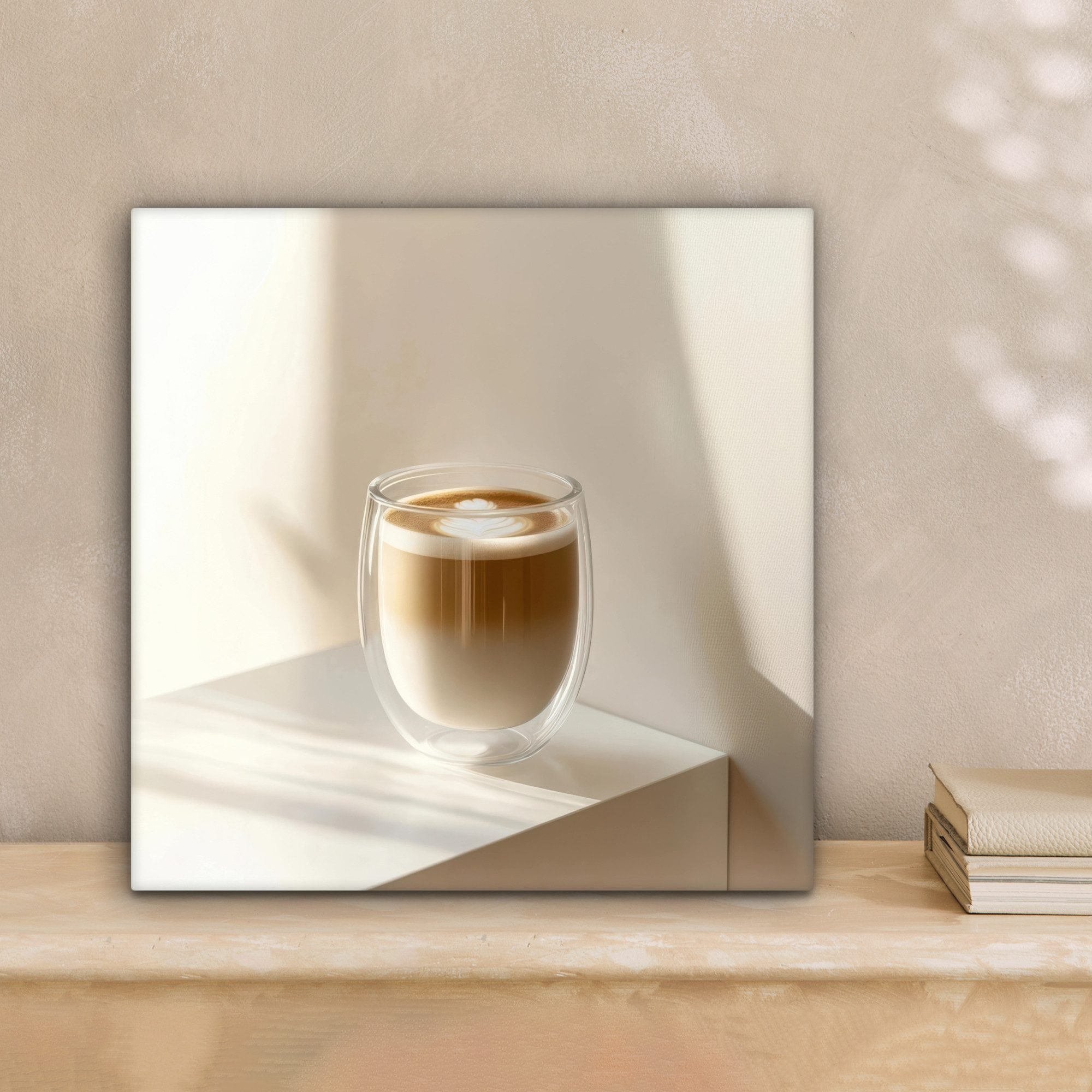 OneMillionCanvasses® Leinwandbild Becher - Latte - günstig online kaufen