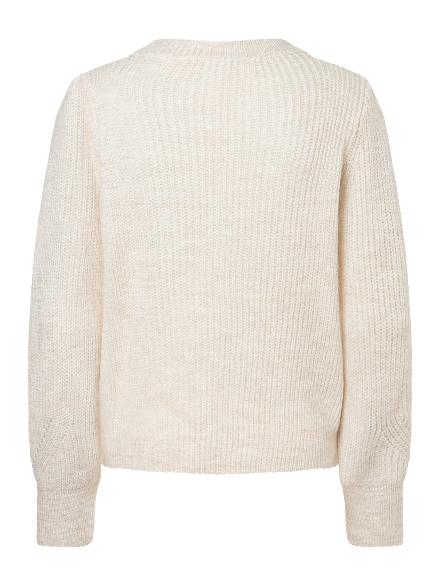 MORE&MORE Rundhalspullover kuscheliger Rippstrickpullover