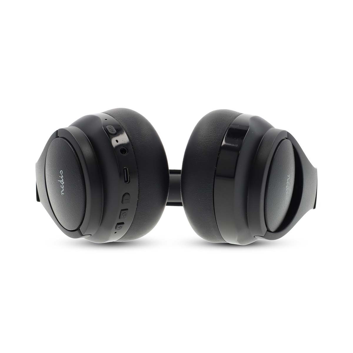 Nedis HPBT6024BK Over-Ear-Kopfhörer (Bluetooth, ANC + ENC, SmartLife App, stimmkontrolle, für unterwegs, Bluetooth®, Bluetooth, ANC + ENC, SmartLife App, stimmkontrolle, für unterwegs)