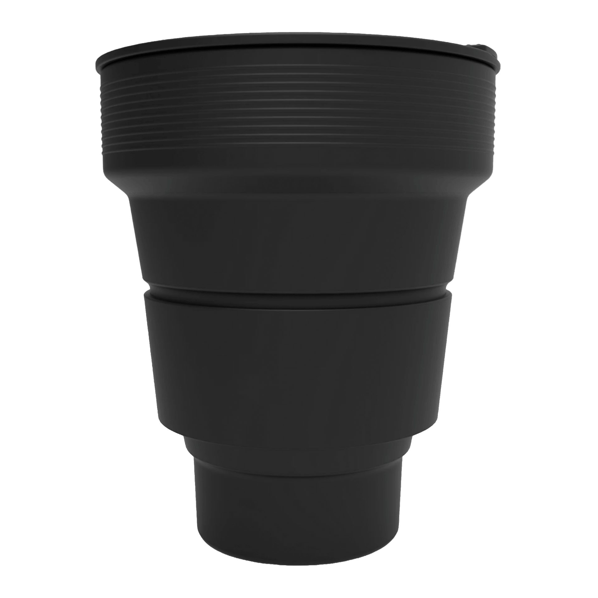 Lund Design House Coffee-to-go-Becher Lund Design House Faltbarer Kaffeebecher Silikon 0,35 l Schwarz, Silikon, BPA-, PVC-, Phtalat-frei, LFGB-zertifiziert, Wiederverwendbar