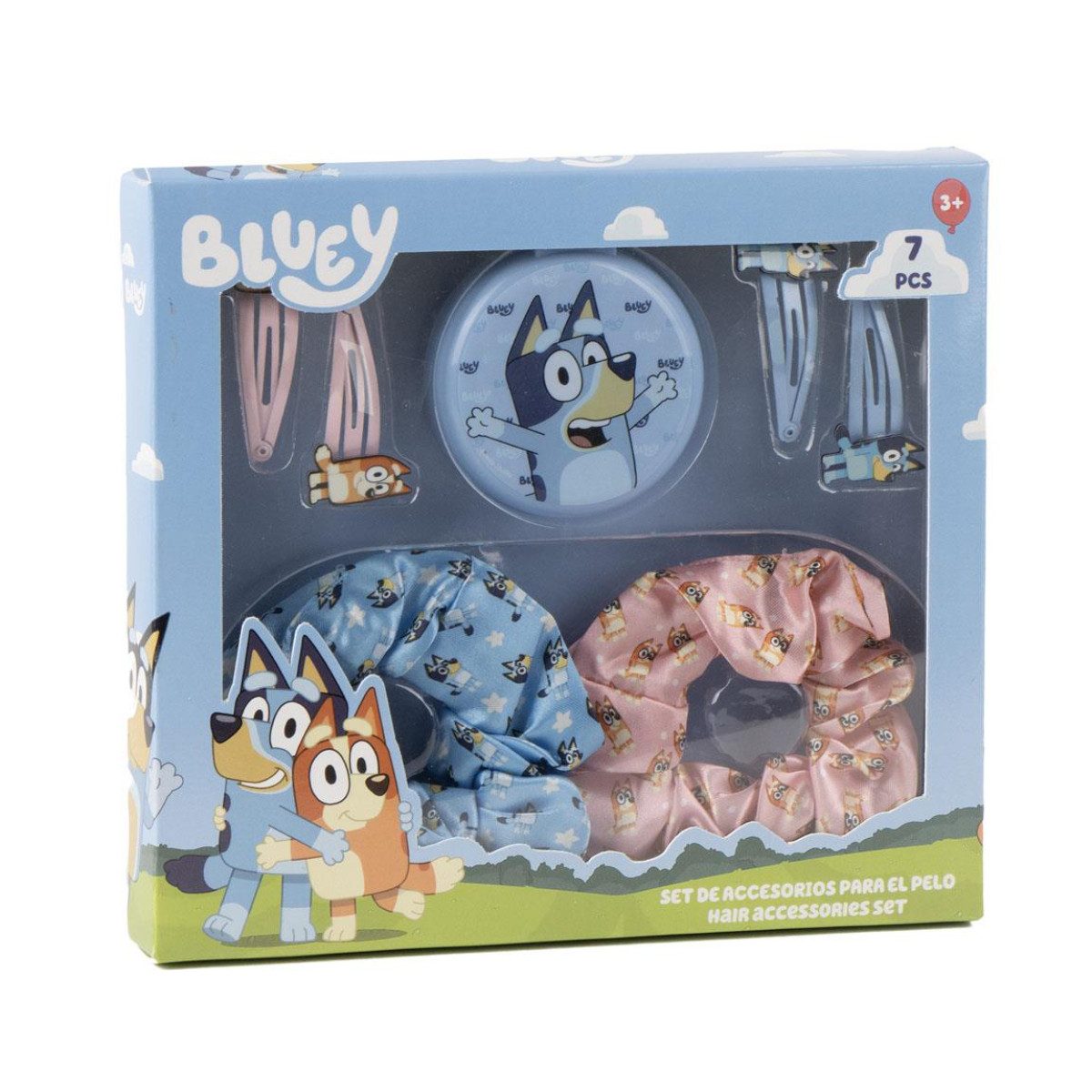 Cerda Haarstyling-Set Bluey Beauty Set 7-teilig Haarpflege Zubehör, Kinder Accessorie, 7-tlg.