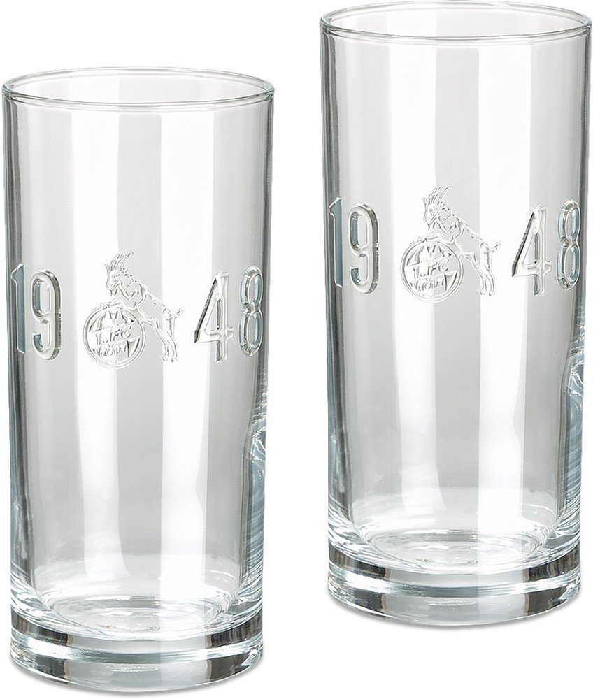 Glas Trinkglas 'Relief' 2er Set