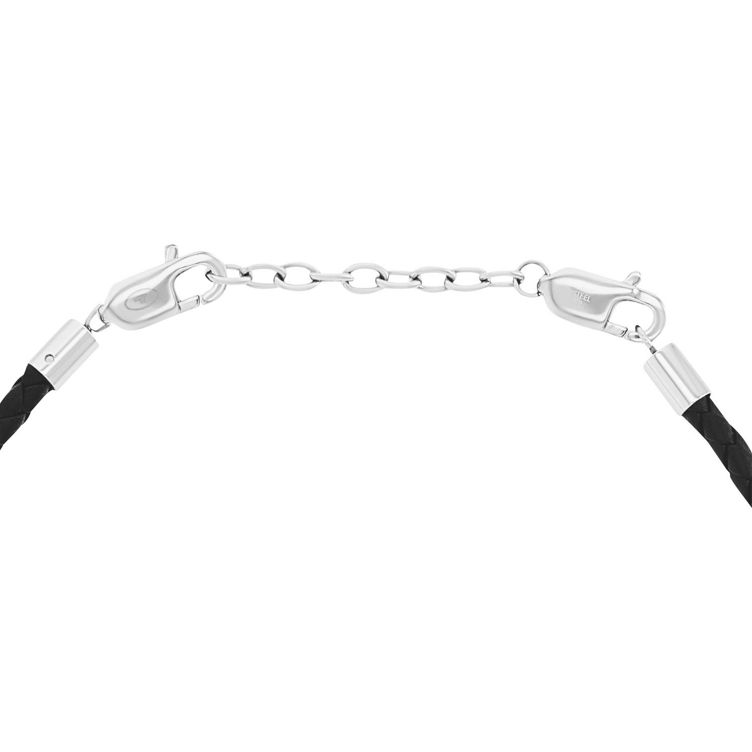 TOM TAILOR Kette mit Anhänger Schmuck Geschenk Edelstahl Leder Kreuz – Bild 4 von 5