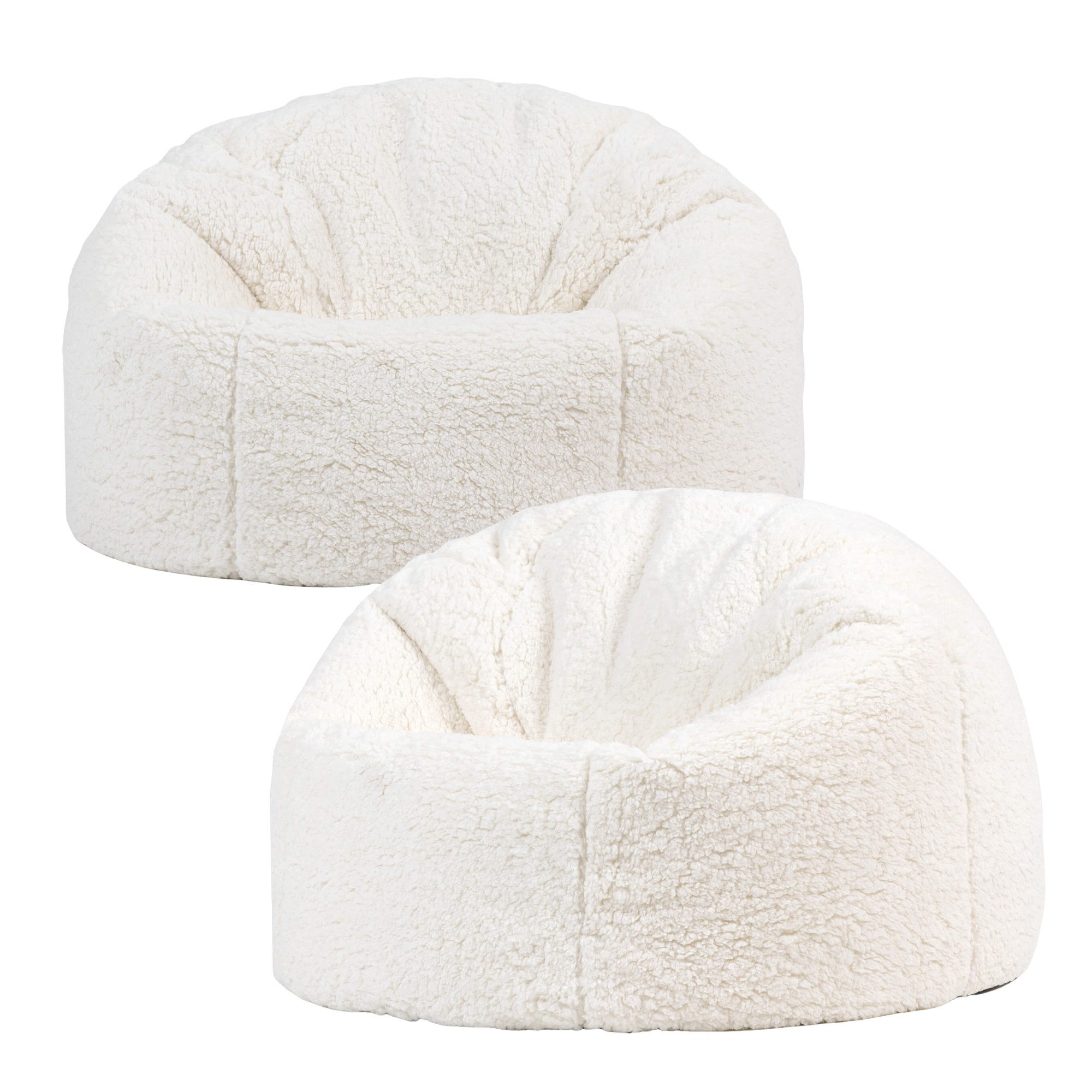 icon Sitzsack Kinder aus Fleece Flauschig „Natalia“ 2er Set, 80x45cm, Made in Germany, für Kinderzimmer