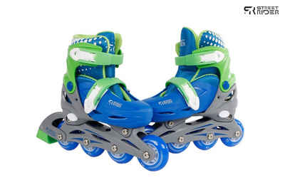 Van Manen Inlineskates Kids Globe Street Rider Inlineskates grün / blau, verstellbar von