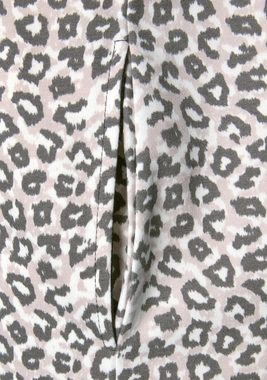 LASCANA Sweatkleid mit Kapuze -seitlichen Eingrifftaschen und Rippbündchen