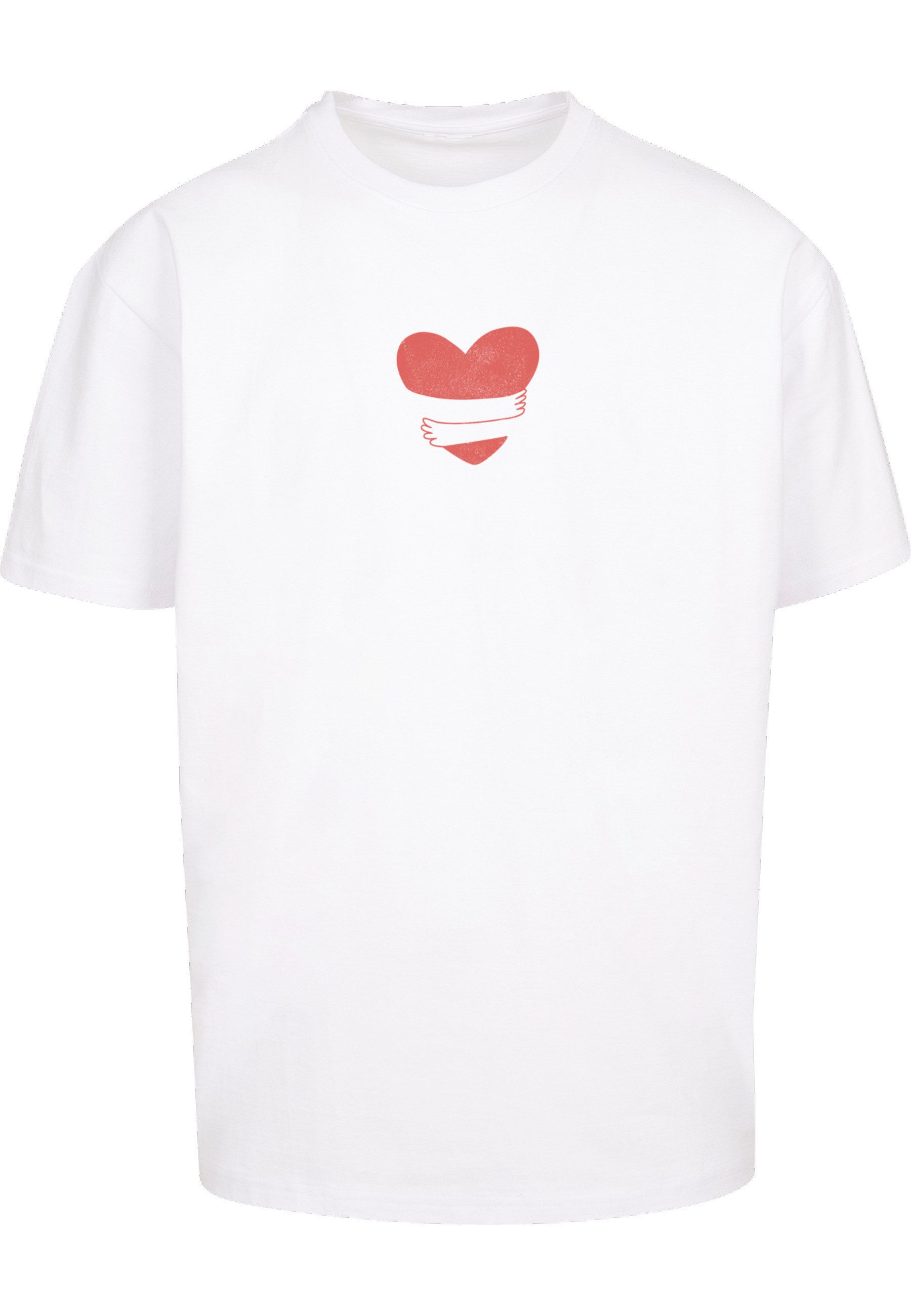 T-Shirt Merchcode Hugs & Love - Heart Hug Heavy Oversize Tee