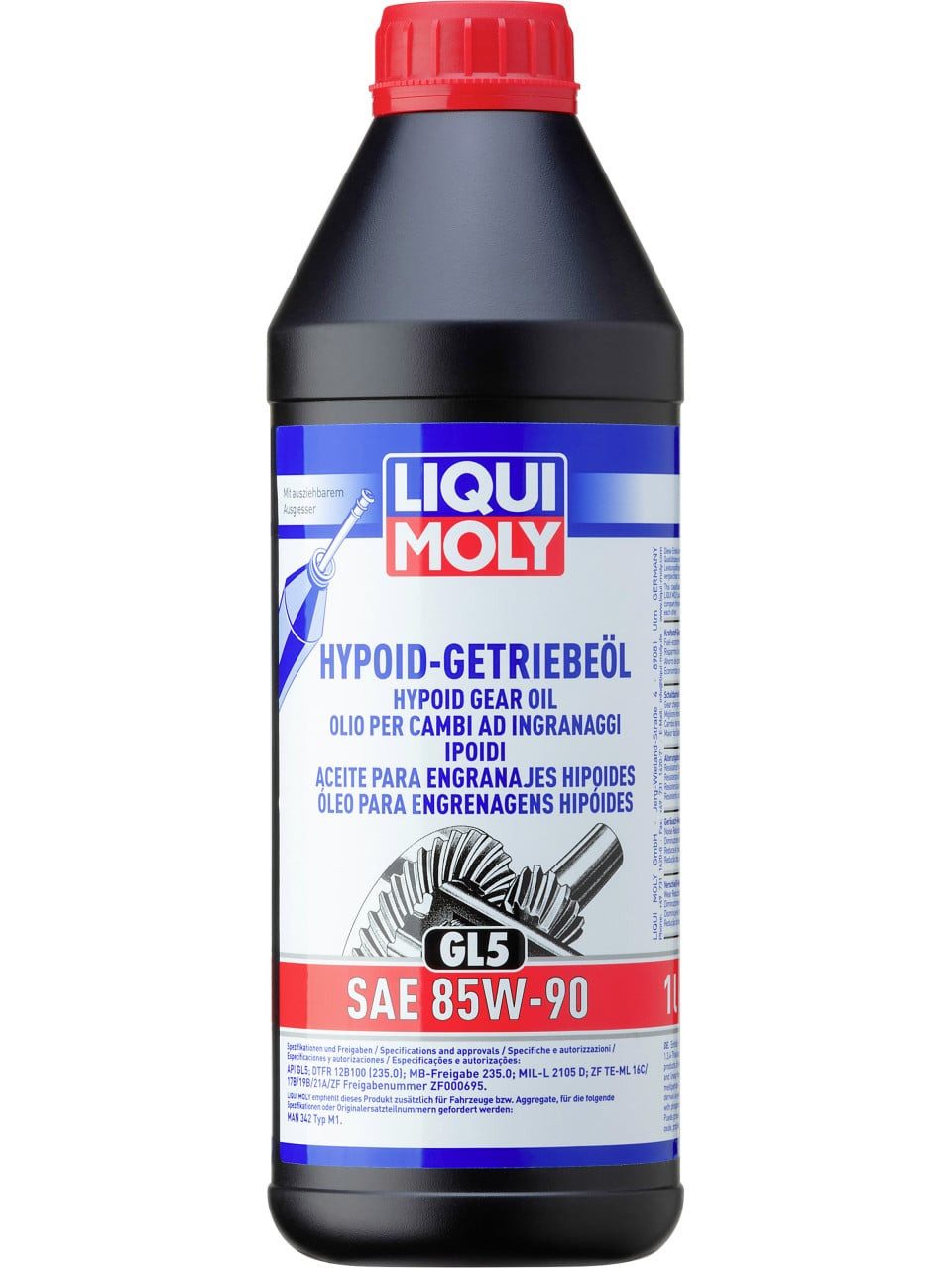 Liqui Moly Getriebeöl Liqui Molly Hypoid-Getriebeöl (GL5) SAE 85W-90 1 L