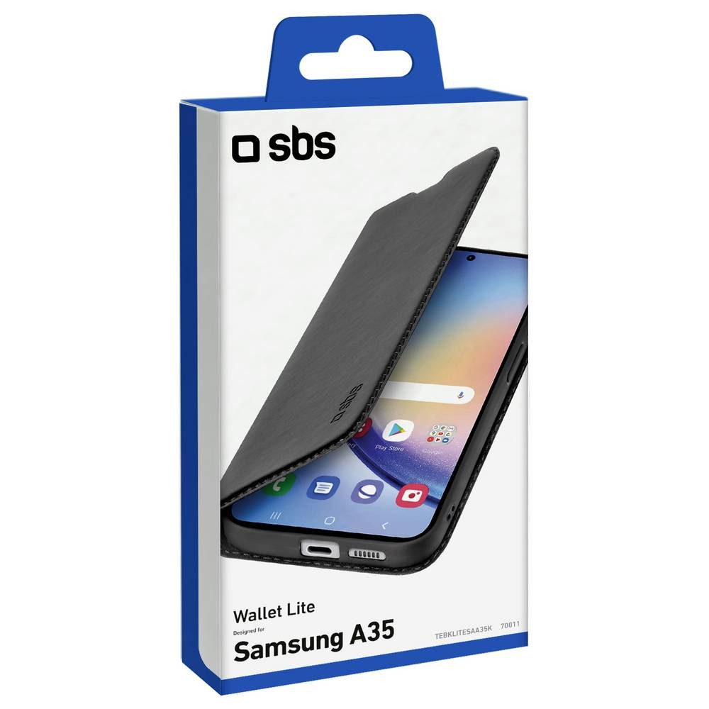 sbs Handyhülle Flip Cover Samsung Galaxy A35 Schwarz TEBKLITESAA35K