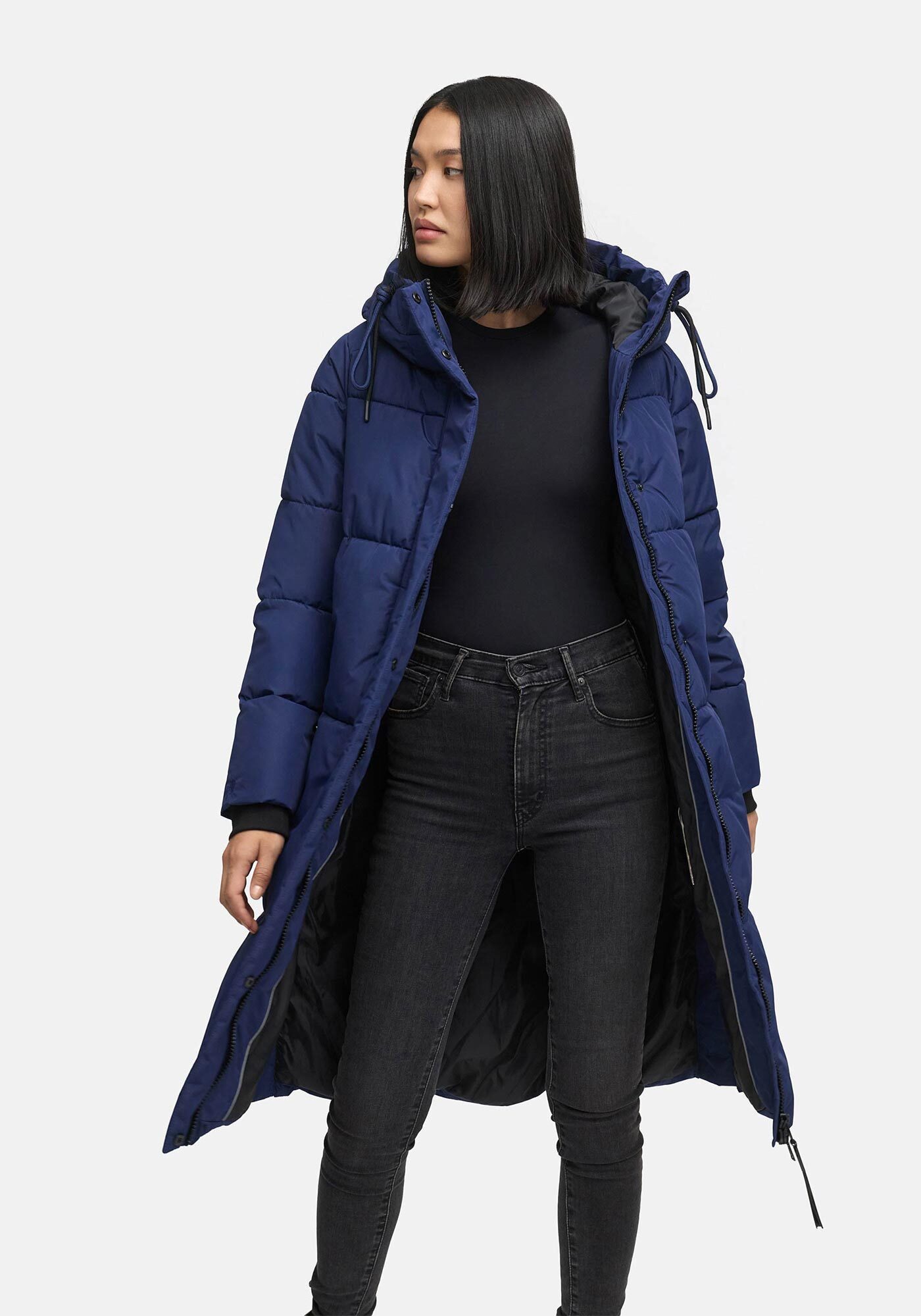 Marikoo Winterjacke Michikoo Extra langer Schnitt mit seitlichen Gehschlitzen – Bild 2 von 5