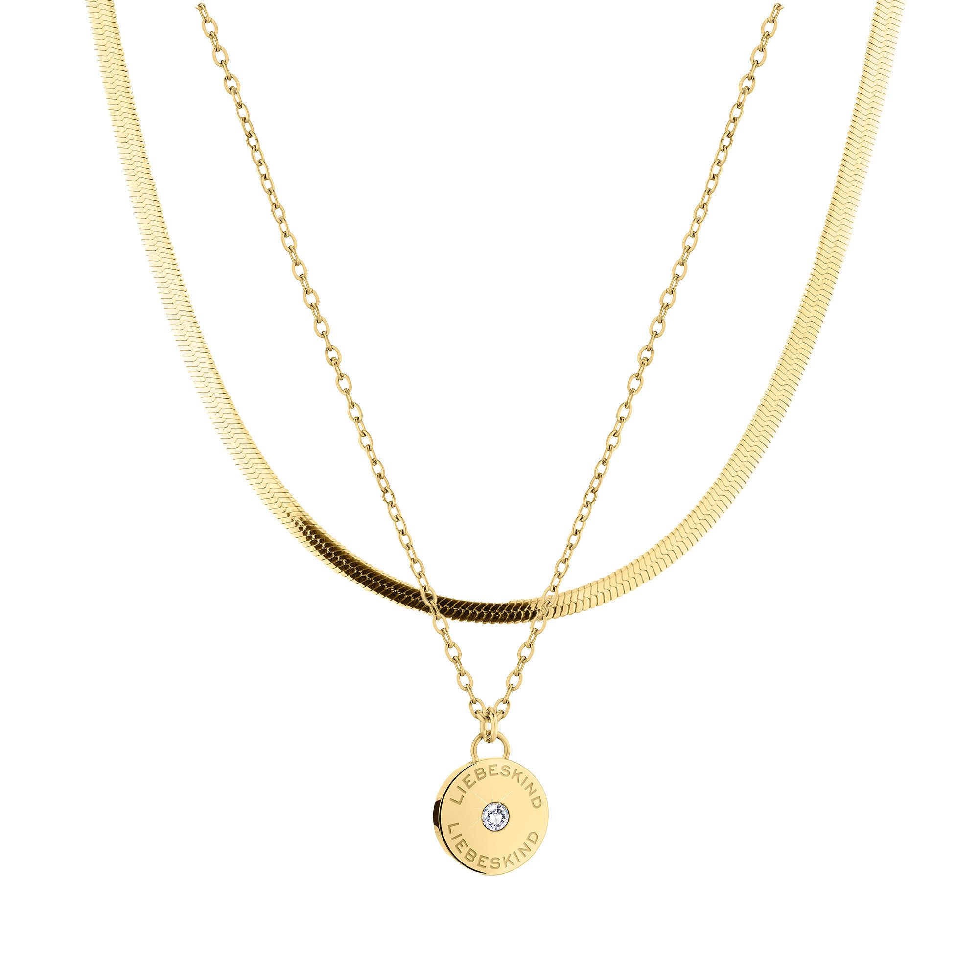 Liebeskind Berlin Schmuckset Sparkling Layerin Edelstahl