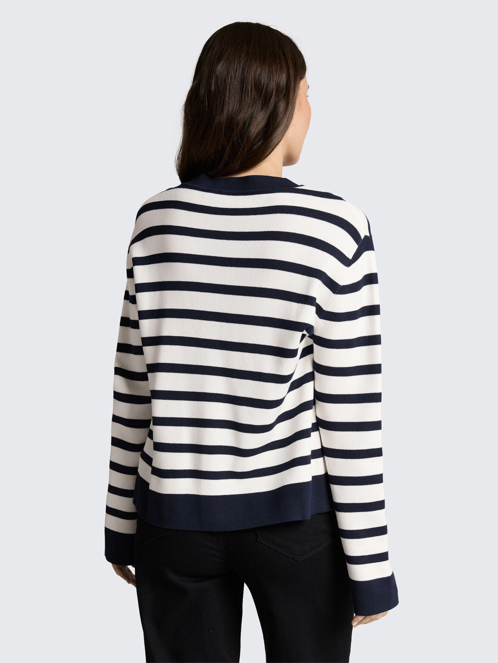 TOM TAILOR Strickpullover Pullover & Strickjacken Strickpullover mit Streifenmuster