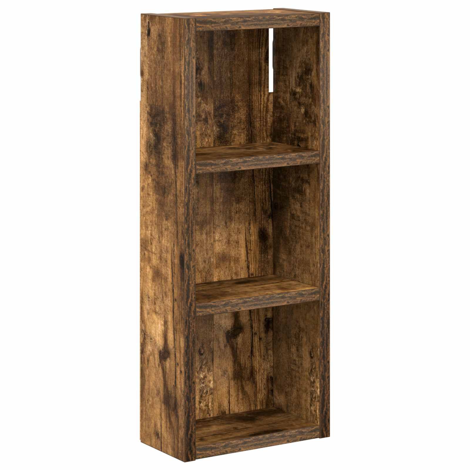 vidaXL Badezimmerspiegelschrank Badezimmer-Wandschrank Geräucherte Eiche 20 x 10 x 50 cm (1-St)